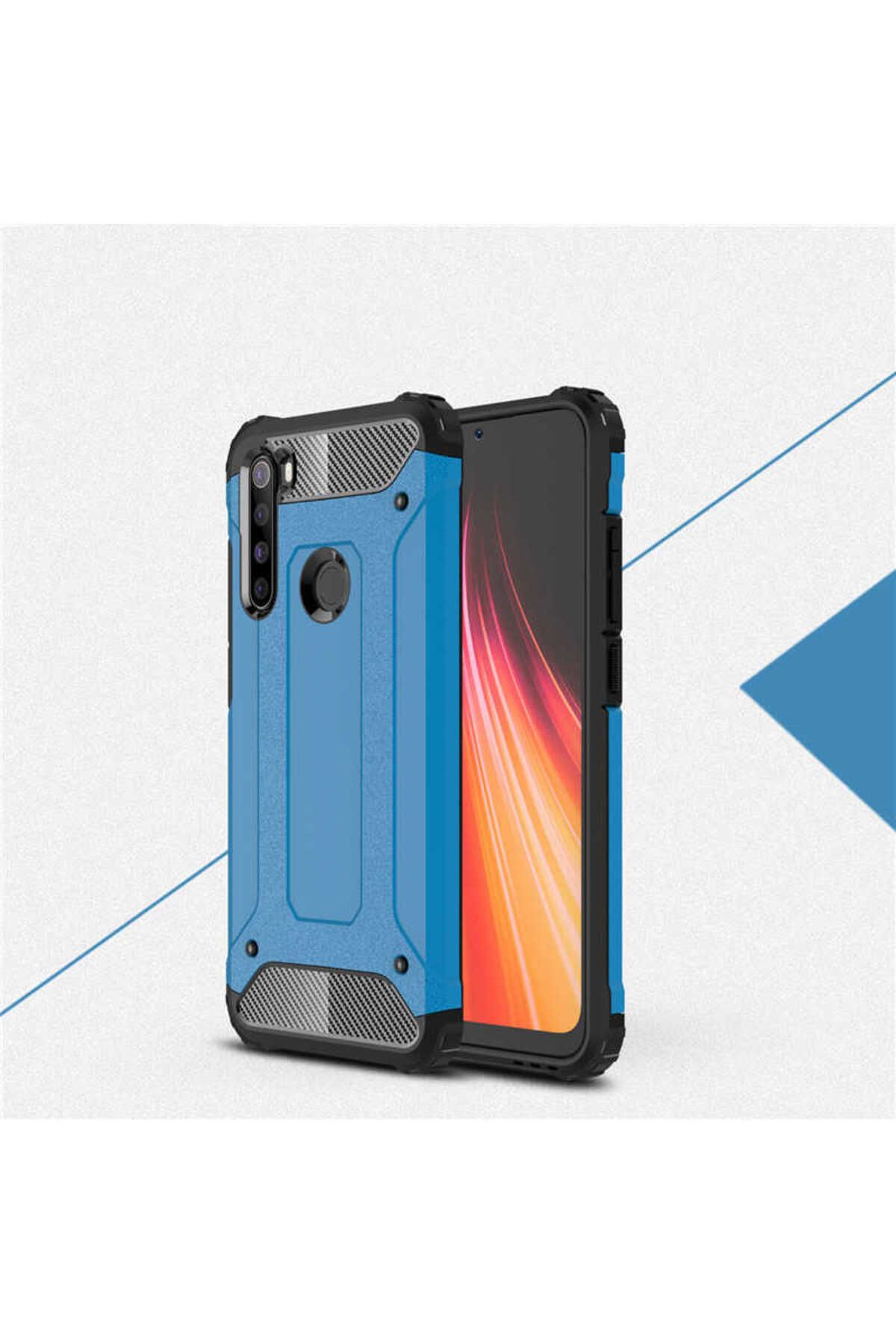 halkhouse Xiaomi Redmi Note 8 Kılıf Zırh Tank Sert Korumalı Silikon Crash Silikon Kapak