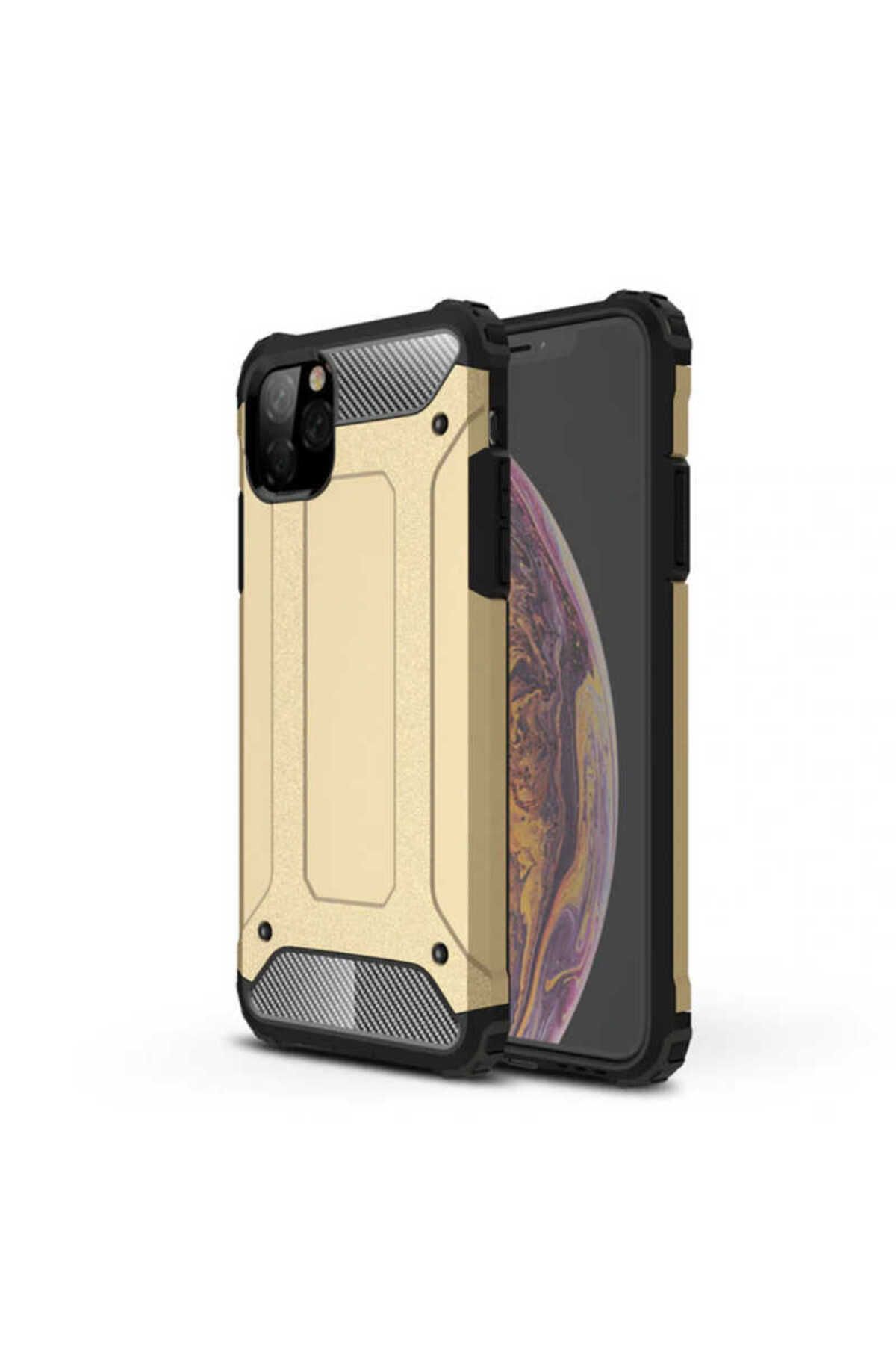 halkhouse Apple iPhone 11 Pro Max Kılıf Zırh Tank Sert Korumalı Silikon Crash Silikon Kapak