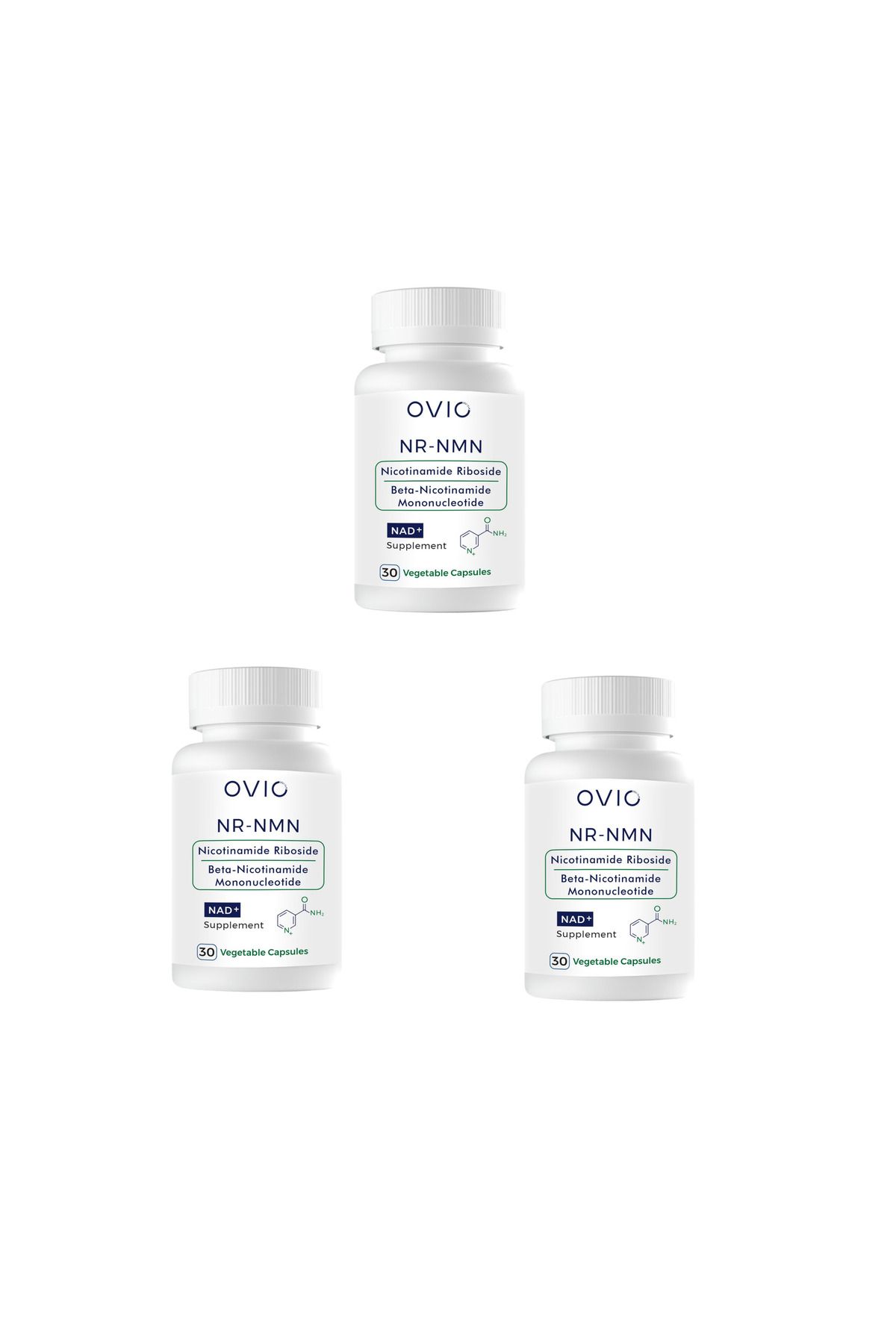 OVIO Nicotinamide Riboside NR Nicotinamide Mononucleotide NMN 350 mg each 3'lü