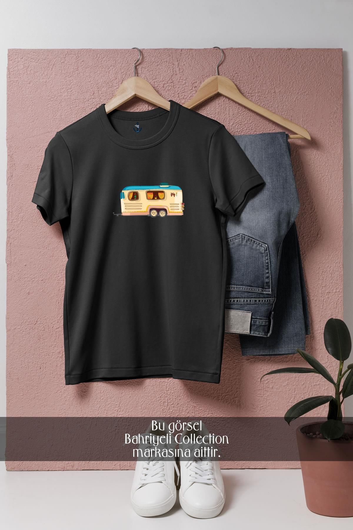 bahriyeli.jpeg Oversize Karavan Kamping Tasarımlı Unisex T-Shirt