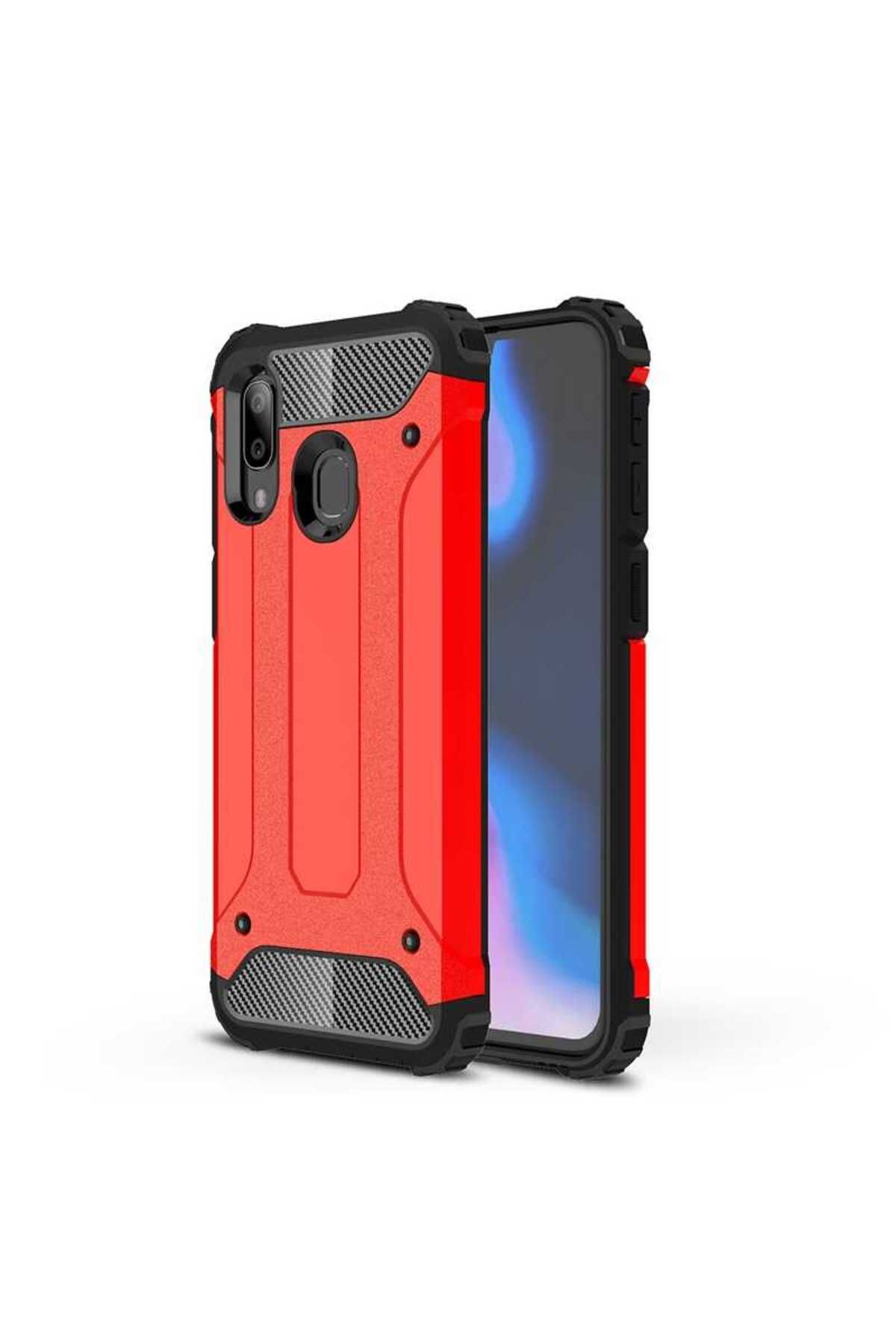halkhouse Xiaomi Redmi 7 Kılıf Zırh Tank Sert Korumalı Silikon Crash Silikon Kapak