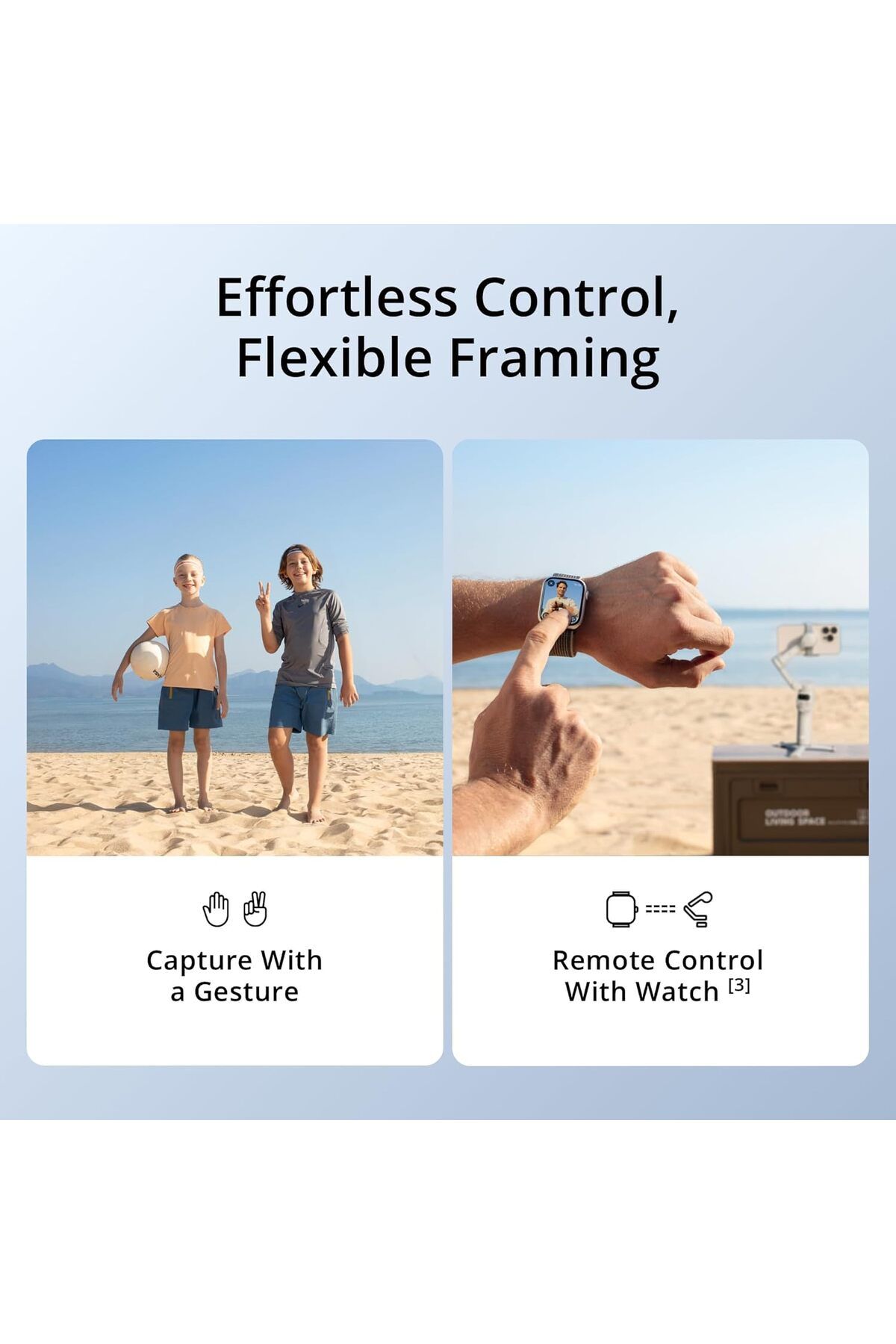 DJI-مثبت Osmo Mobile 7 Gimbal لأجهزة iPhone وAndroid، مع حامل ثلاثي مدمج، وقبضة مريحة، ومحور ثلاثي 9