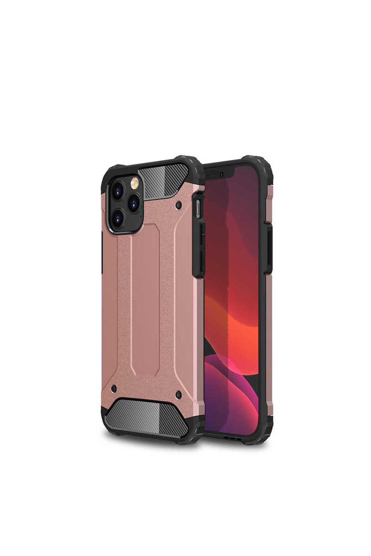 halkhouse Apple iPhone 12 Pro Kılıf Zırh Tank Sert Korumalı Silikon Crash Silikon Kapak