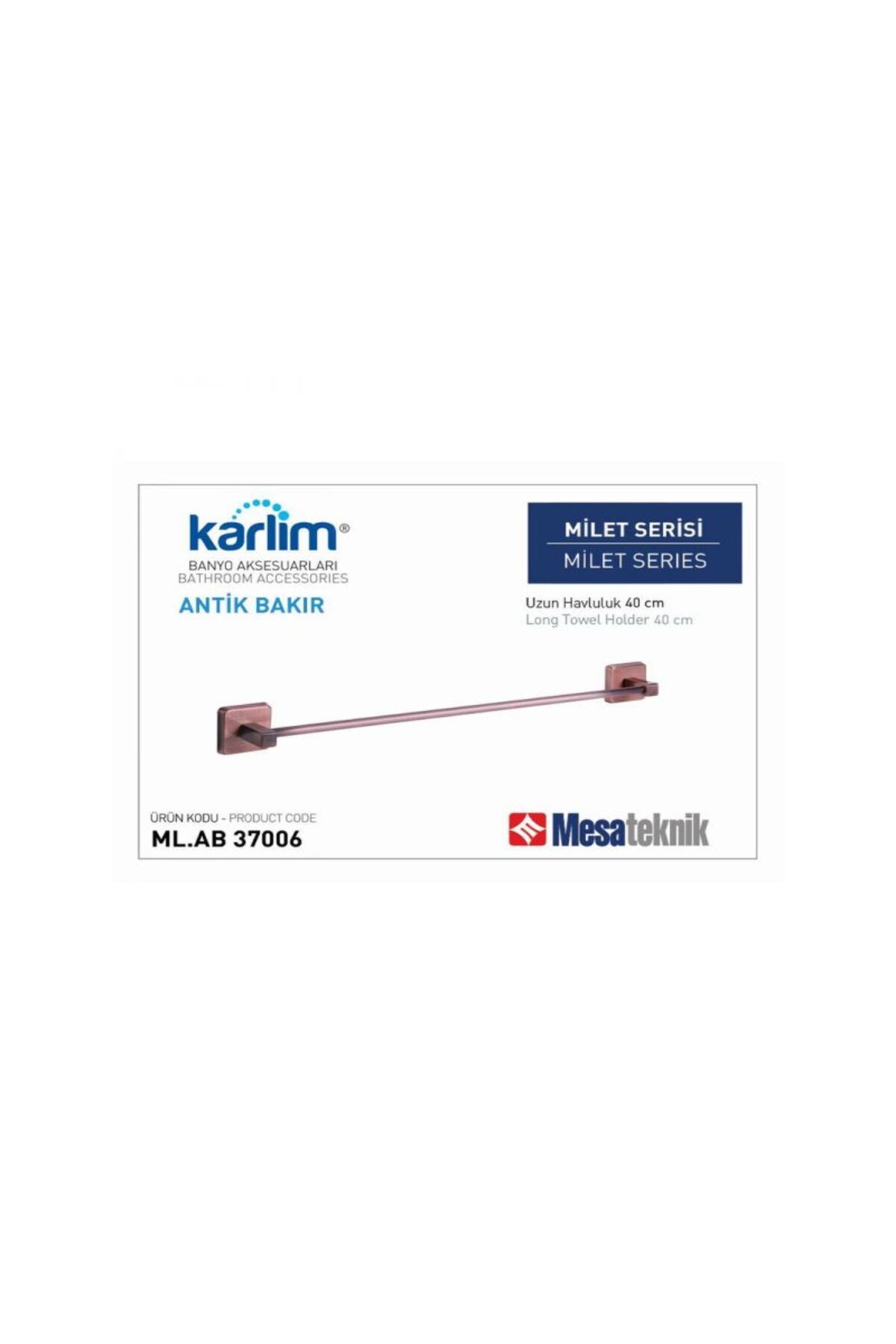 Mesateknik MİLET ANTİK BAKIR UZUN HAVLULUK