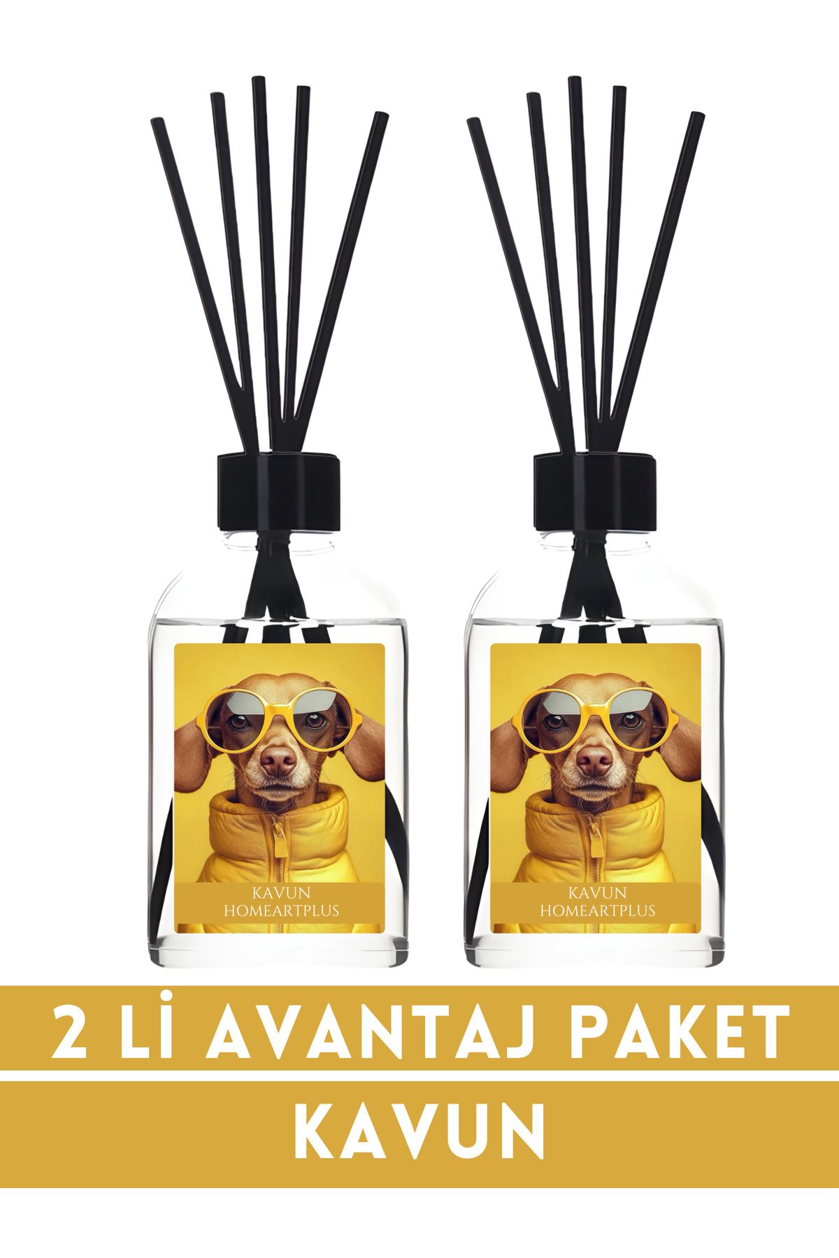 homeartplus 2li avantaj paket Kavun oda kokusu bambu esansiyel uçucu yağ 50 ml