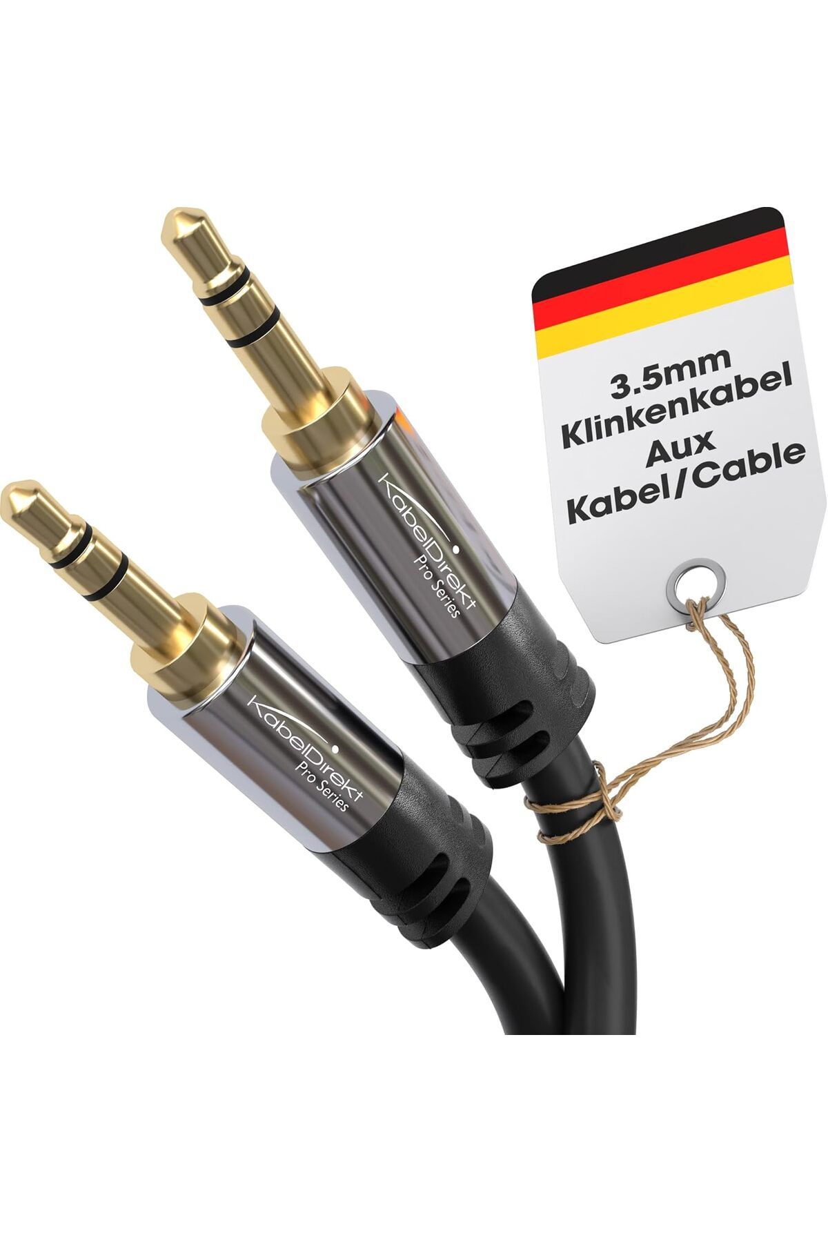 MEGOBİNE Aux Kablosu, 3,5mm Jak Kablosu – 1,5m – Kırılmaya Dayanıklı Metal Fişler – 0,3-