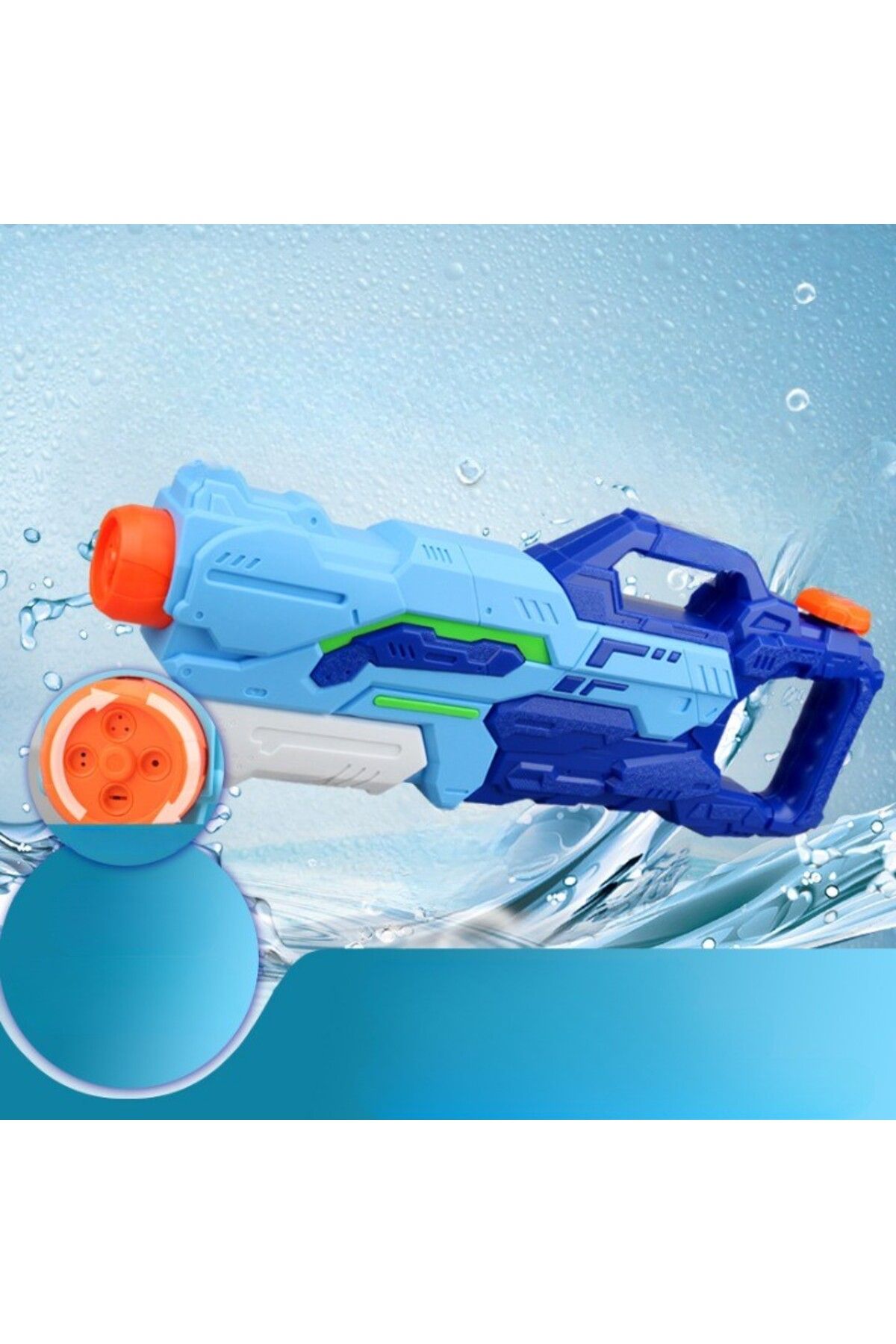 Flippy-Set de 3 jetoane de apă pentru copii, Flippy, 6 ani+, Albastru, 1x 1000 ML + 2x 300 ML 4