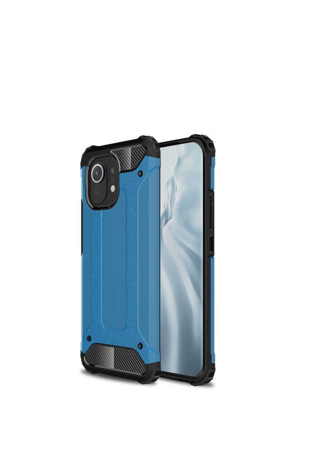 halkhouse Xiaomi Mi 11 Kılıf Zırh Tank Sert Korumalı Silikon Crash Silikon Kapak