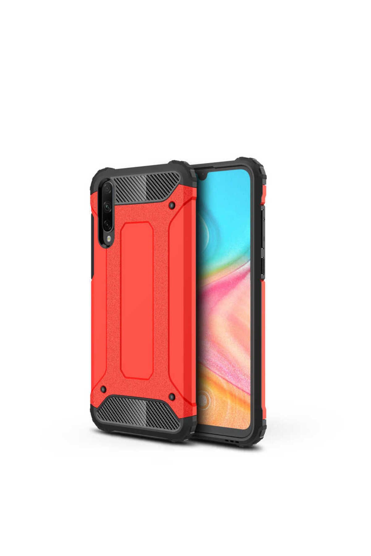 halkhouse Huawei Honor 20 Lite Kılıf Zırh Tank Sert Korumalı Silikon Crash Silikon Kapak