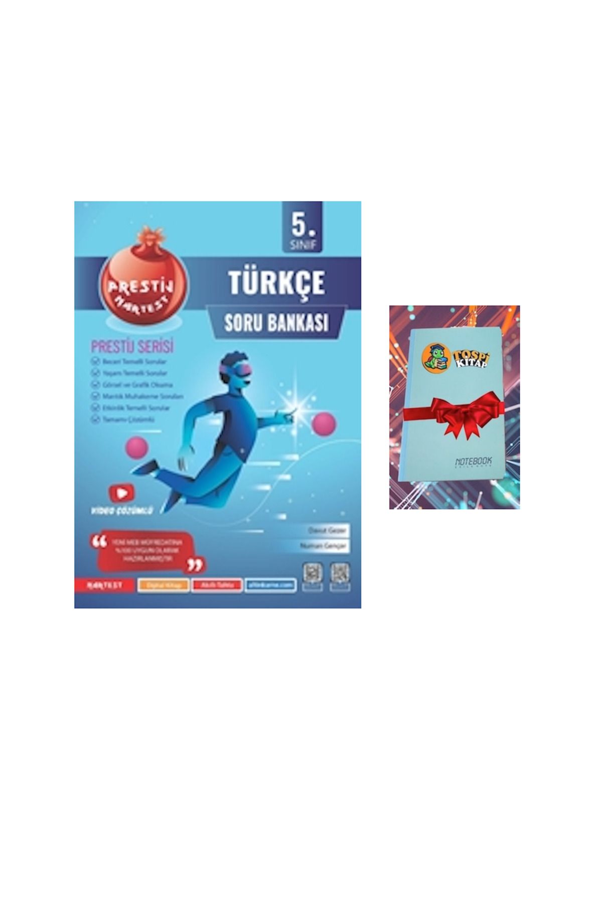 Nartest Yayınları 5. Sınıf Prestij TÜRKÇE Soru Bankası ( NOT DEFTERİ HEDİYE)