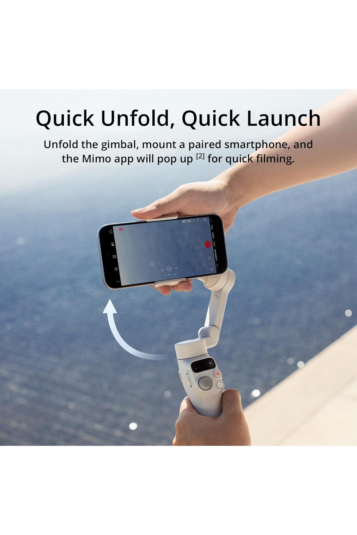 DJI-مثبت Osmo Mobile 7 Gimbal لأجهزة iPhone وAndroid، مع حامل ثلاثي مدمج، وقبضة مريحة، ومحور ثلاثي 7