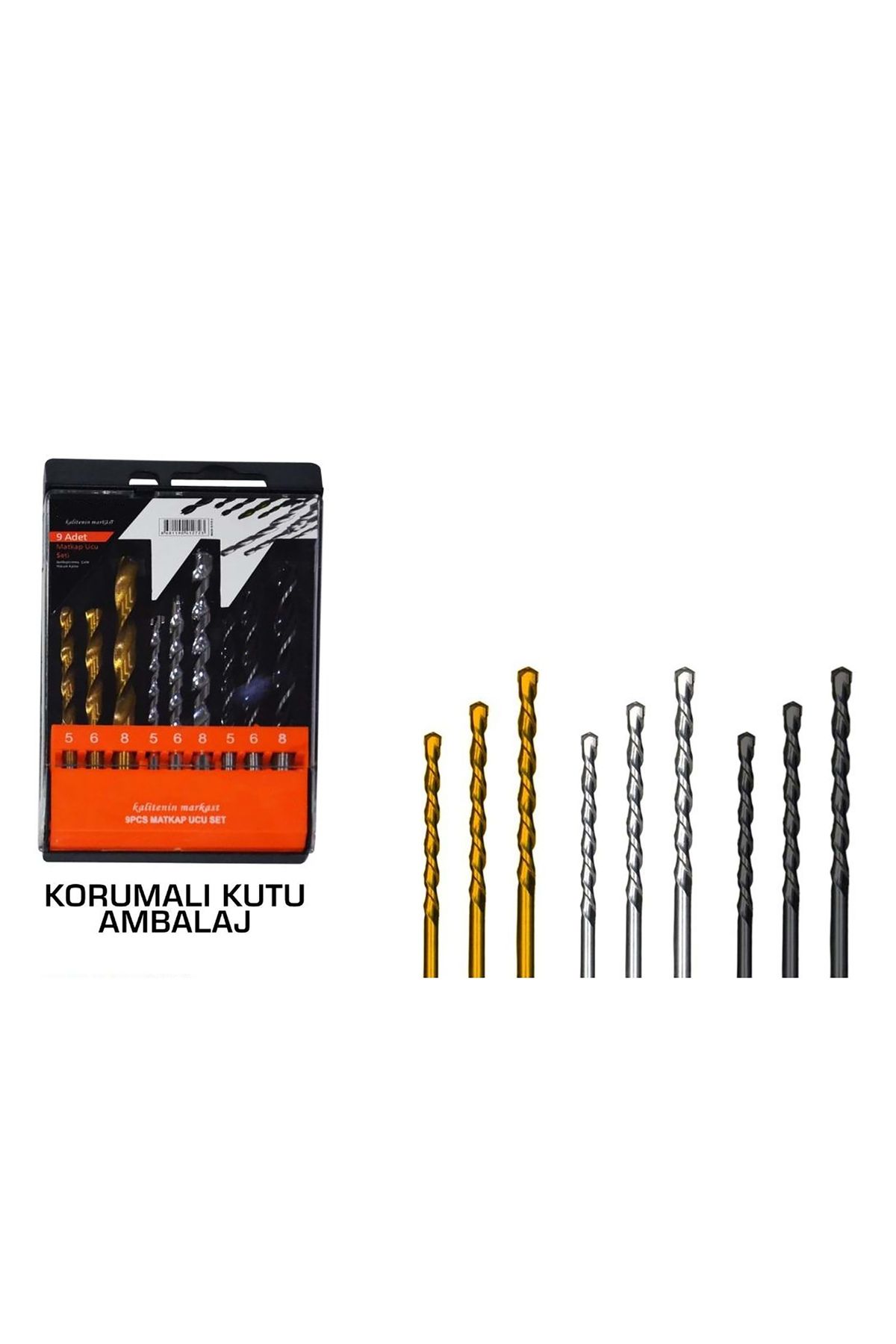 KANDİLLER MATKAP UCU 9 SETİ 3+3+3 MATKAP SETİ