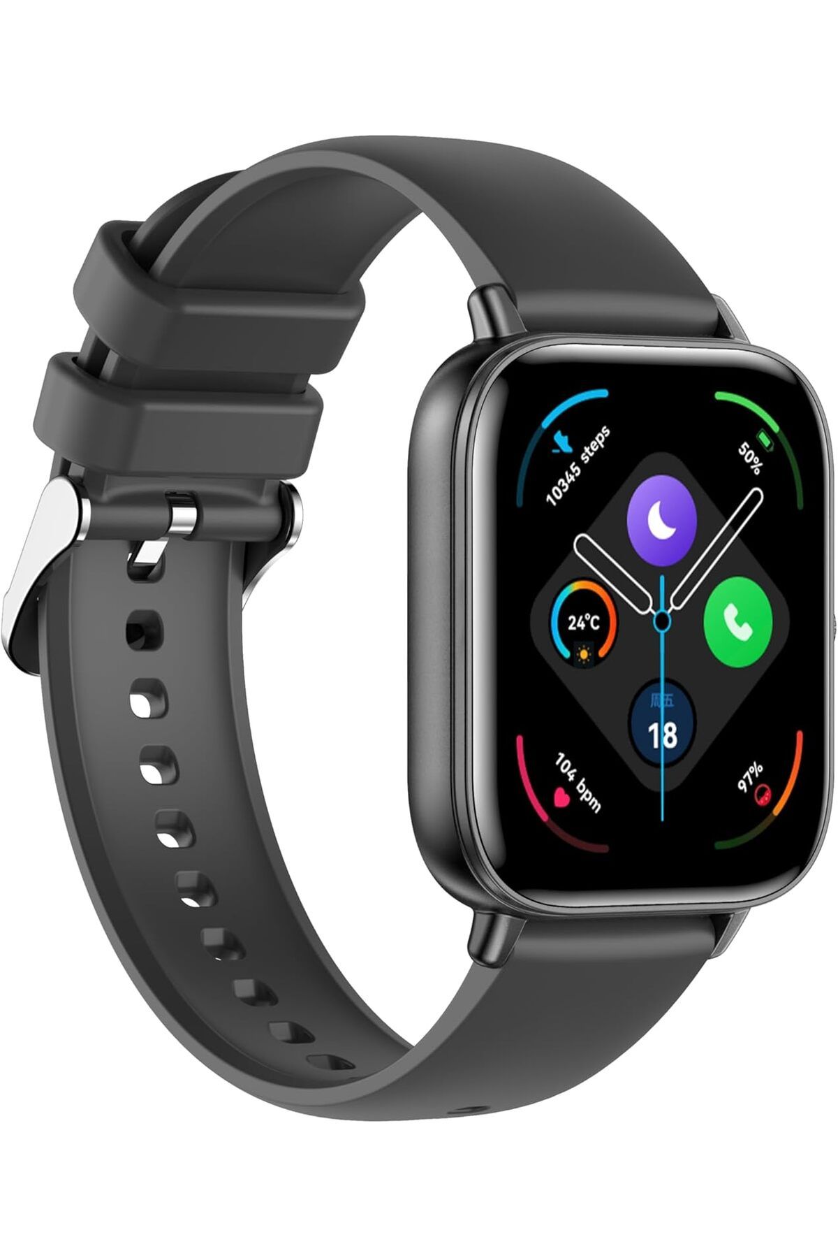 X.Cell-Xcell Apollo W5 Smartwatch, 1.85" HD Display, Bluetooth Calling, Magnetic Charging, Heart-Rate/BP/Sp 3
