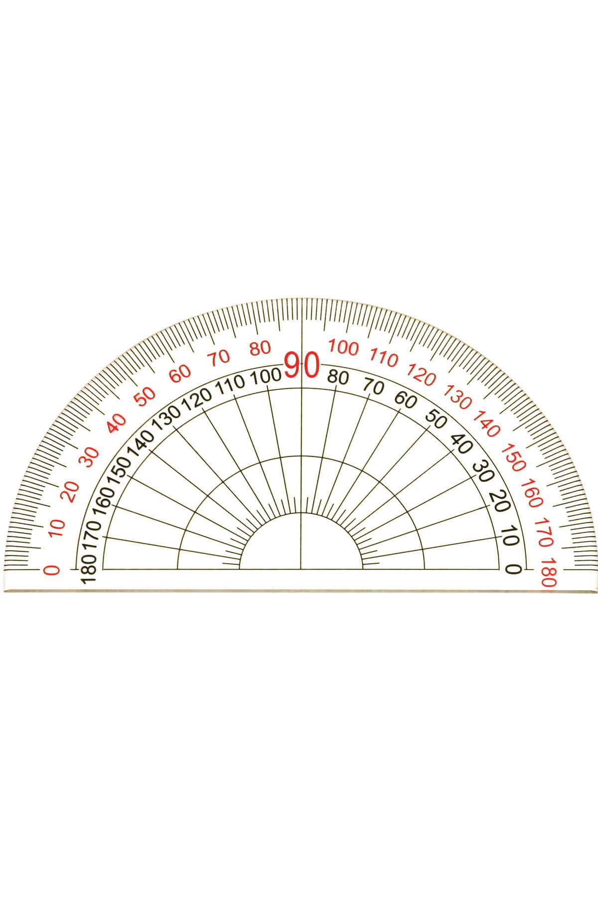 Protractor-Clear Plastic Protractor – 180° Measuring Tool for Geometry, Math & Drawing 1