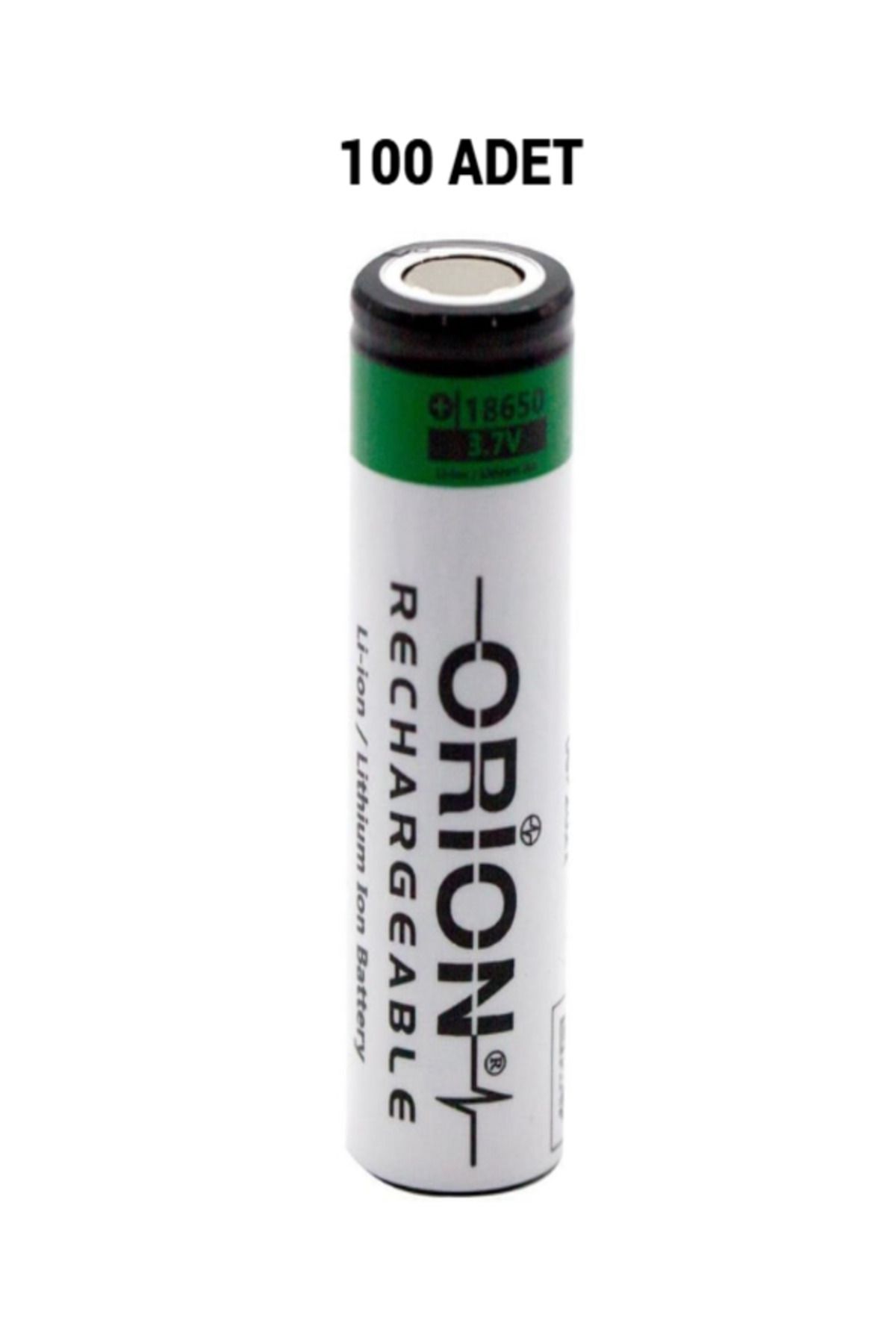CN 100 ADET 18650 3.7V 1500mAh Li-ion Şarjlı Pil Fener Pili Led Pili Solar Pili RC PİLİ
