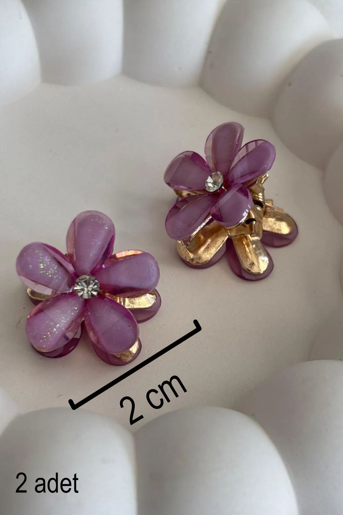 fk studio design KOPYA - Lotus Küçük Mandal Toka Set 2'li