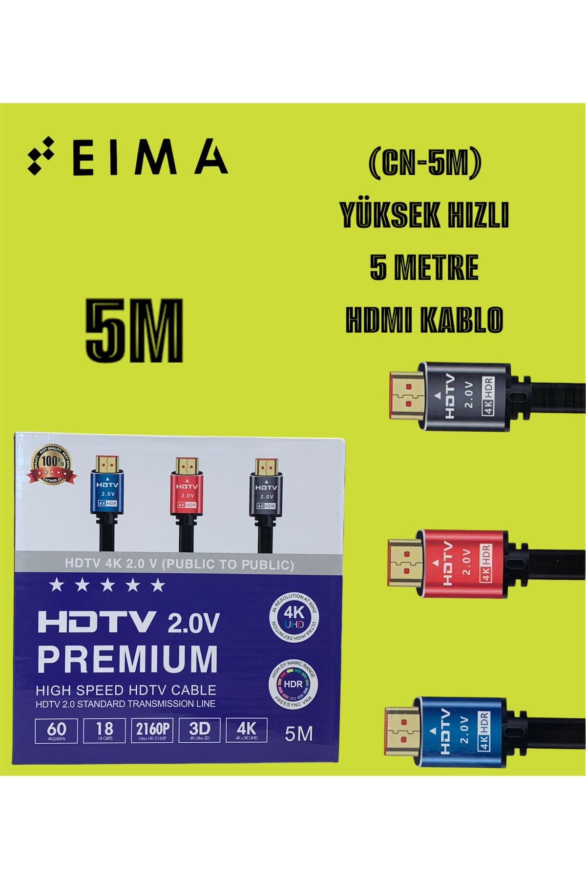 Bestech Yüksek Hızlı HDMI Kablo 5 Metre