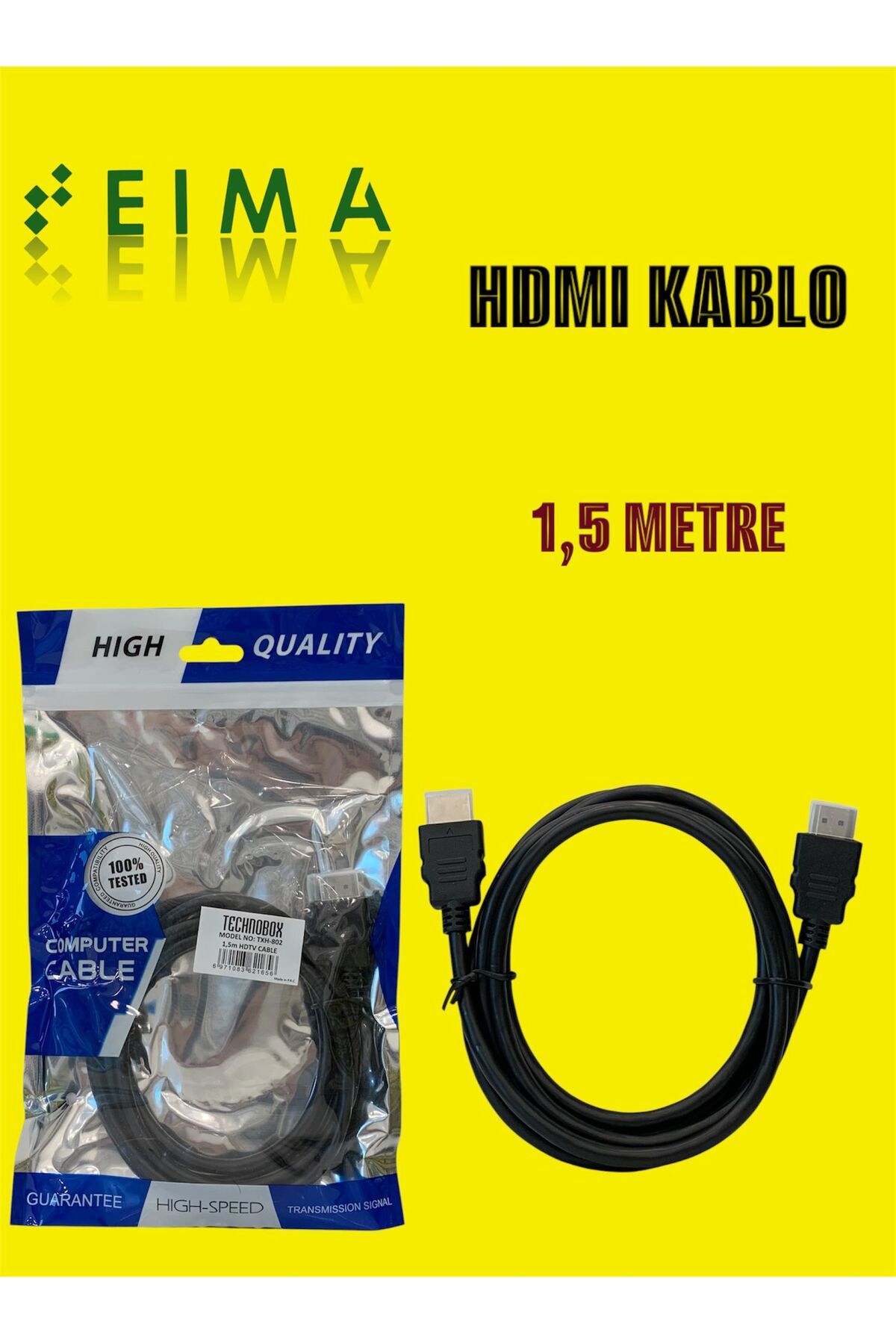 Bestech Yüksek Hızlı HDMI Kablo 1,5 Metre