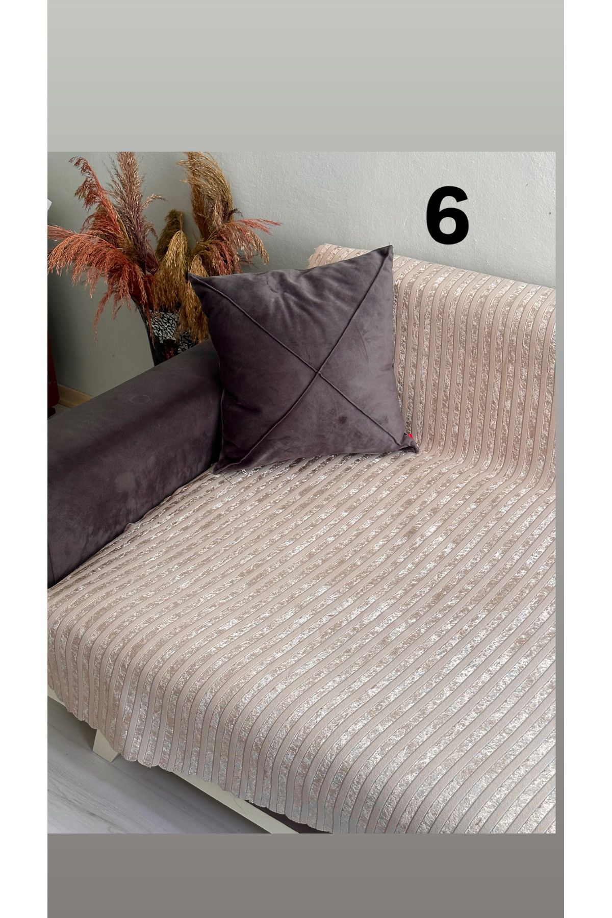 YALÇINKAYA HOME Kadife Süngerli Kaymaz Taban Koltuk - Çekyat Örtüsü 170x205cm