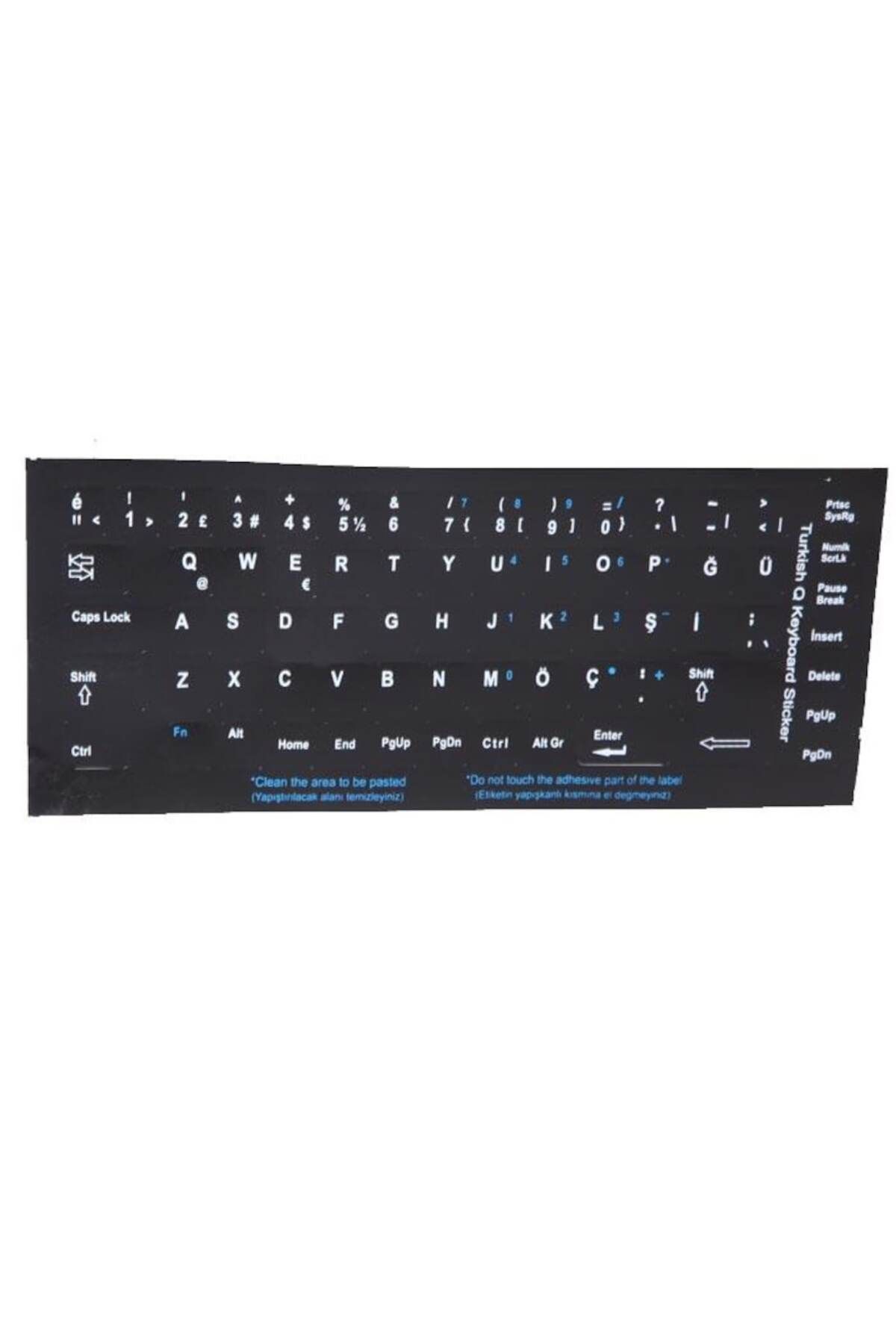 Mykablo Türkçe Q Klavye Sticker - Siyah
