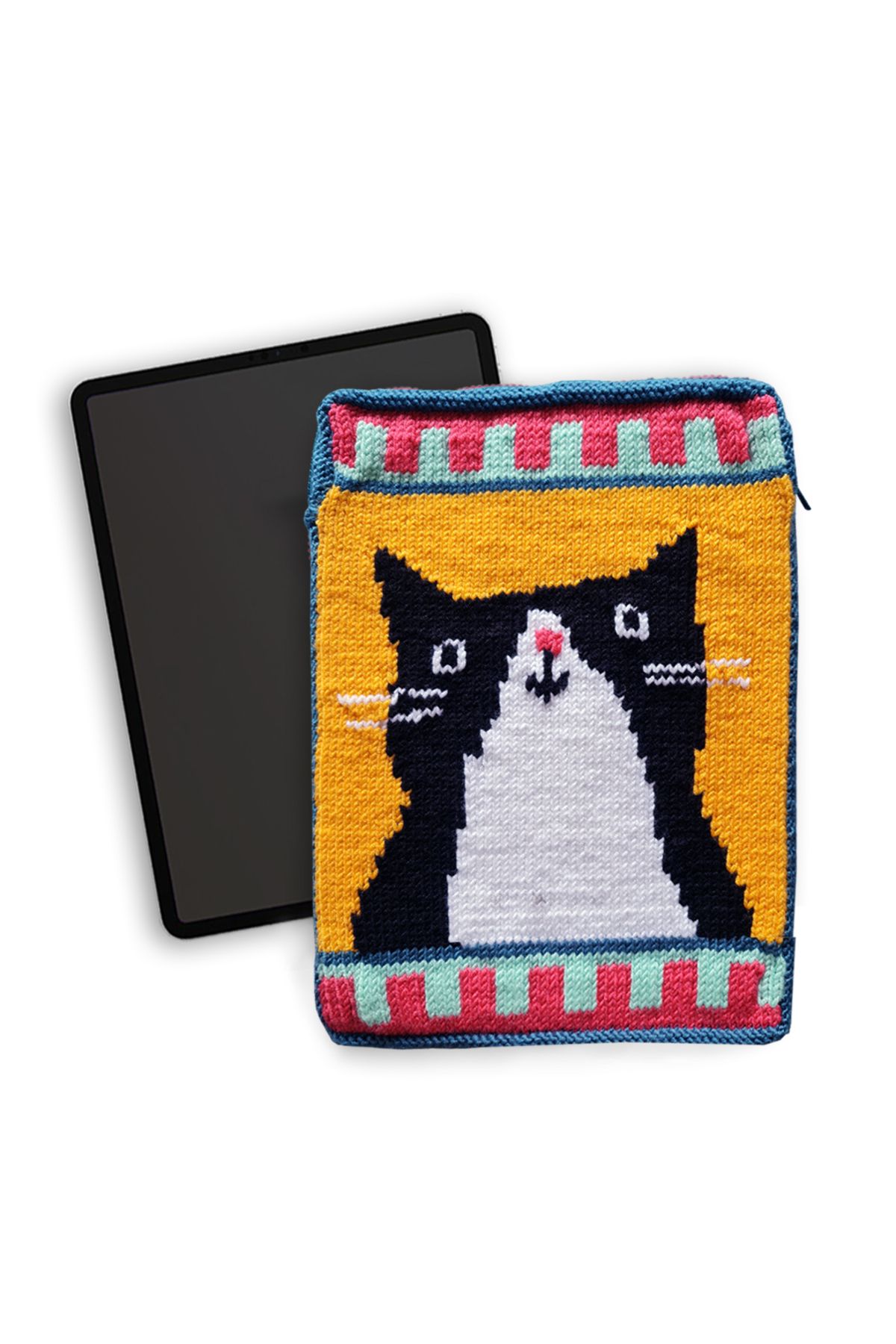 Zone Design Store El Örgüsü Laptop / Tablet Kılıfı - Kedü