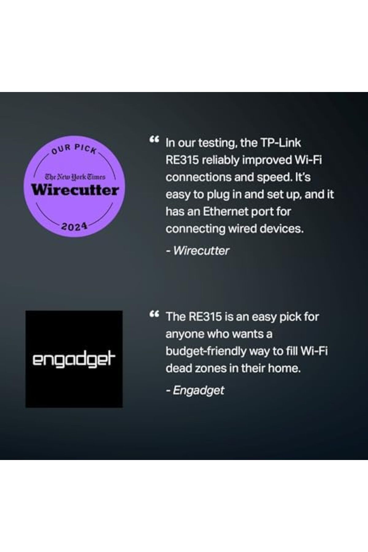 TP-LINK-AC1200 WiFi Extender, 2024 Wirecutter Best WiFi Extender, 1.2Gbps home signal booster, Dual 3