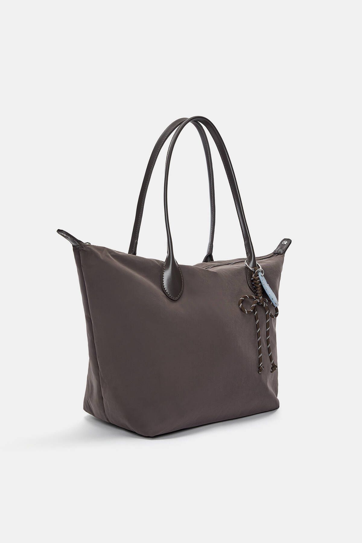 Süslemeli naylon shopper çanta - 2