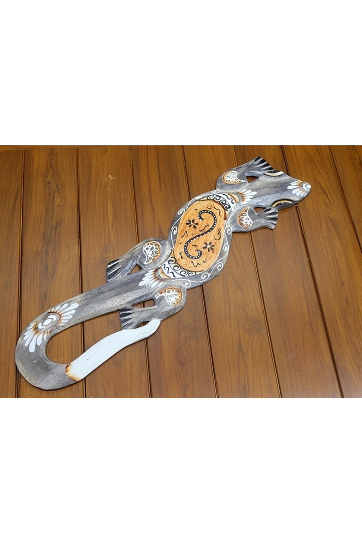 No8 Home Ahşap Duvara Asmali Kertenkele Figürü Galileo-21
