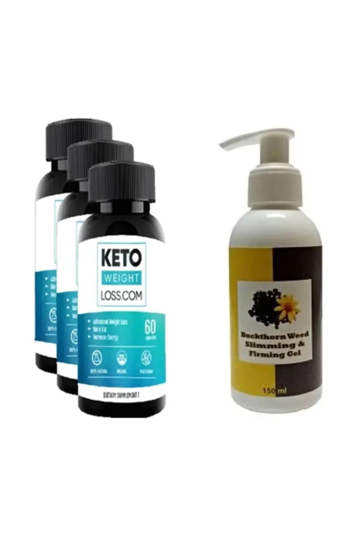 Modafiks Hintohu Buckthorn Weed Slimming Gel 150 ml + Çehre Tohumu Sıkılaştırıcı X 3 ADET
