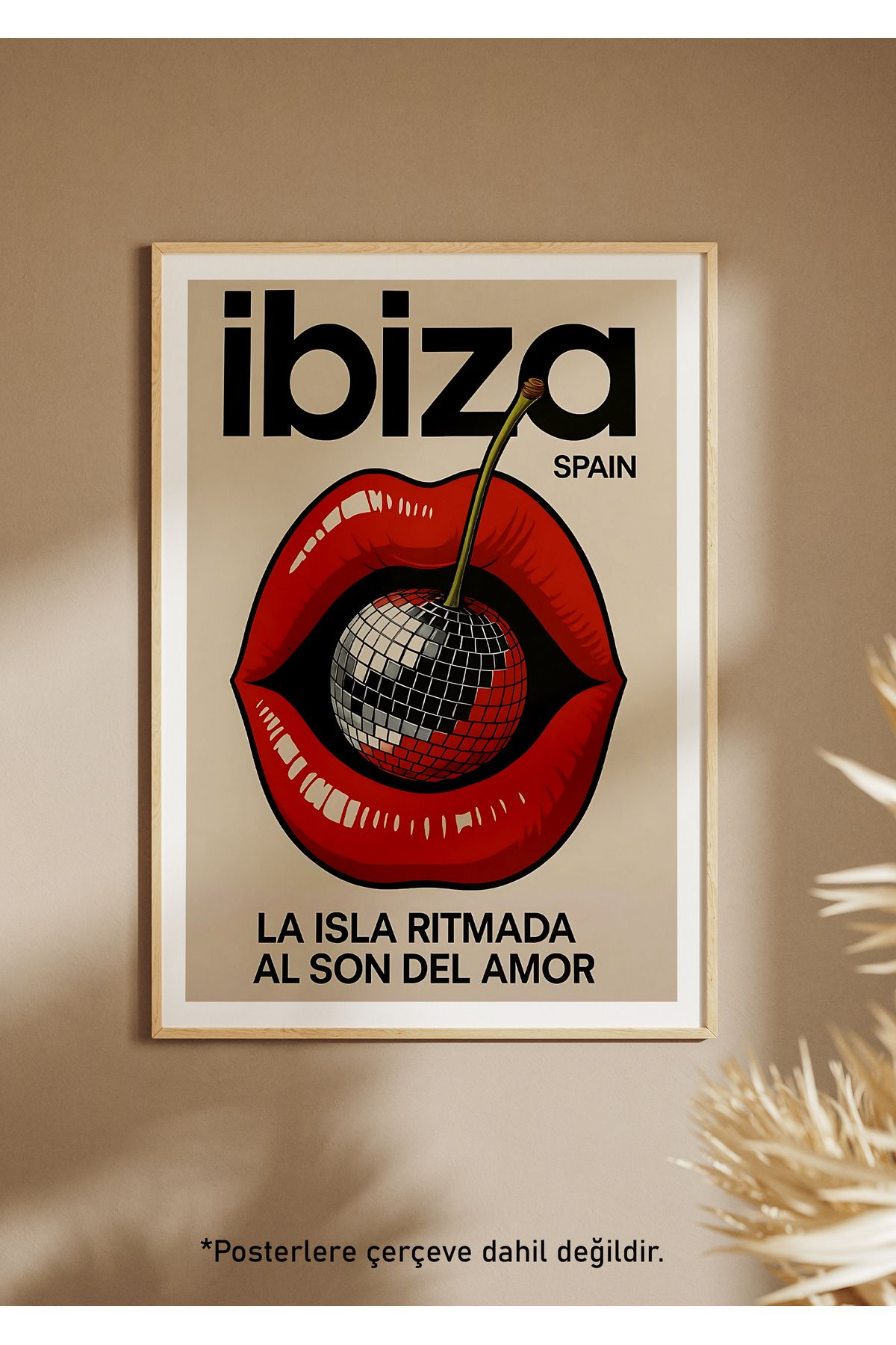 One Little Happiness IBIZA Poster Estetik Duvar Posteri , Çerçevesiz Poster