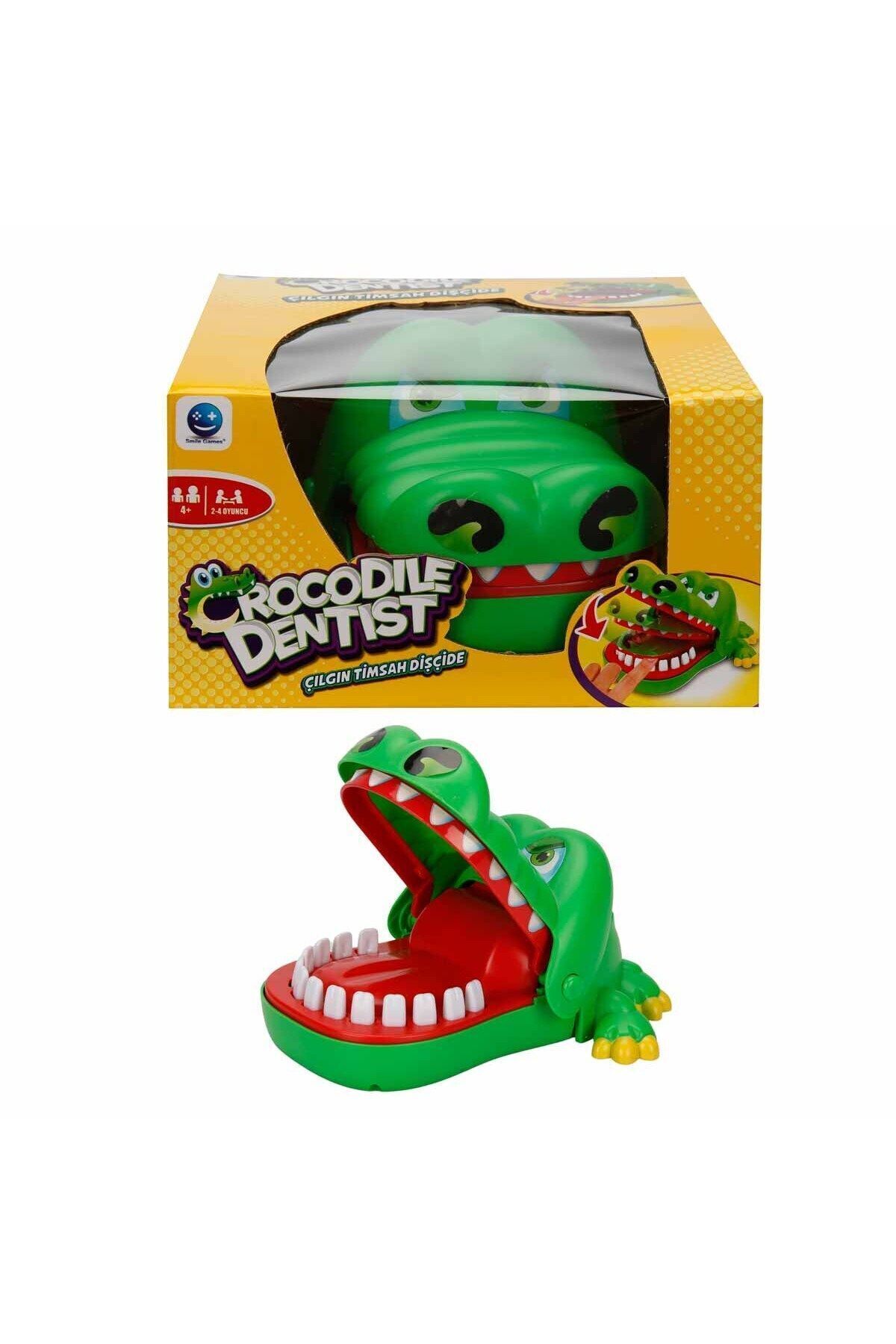 scntoys KIZGIN TİMSAH DİŞÇİDE OYUNU TİMSAH DİŞ OYUNU TİMSAH EL KAPMA OYUNU Çılgın Timsah Dişçide Kutu Oyunu