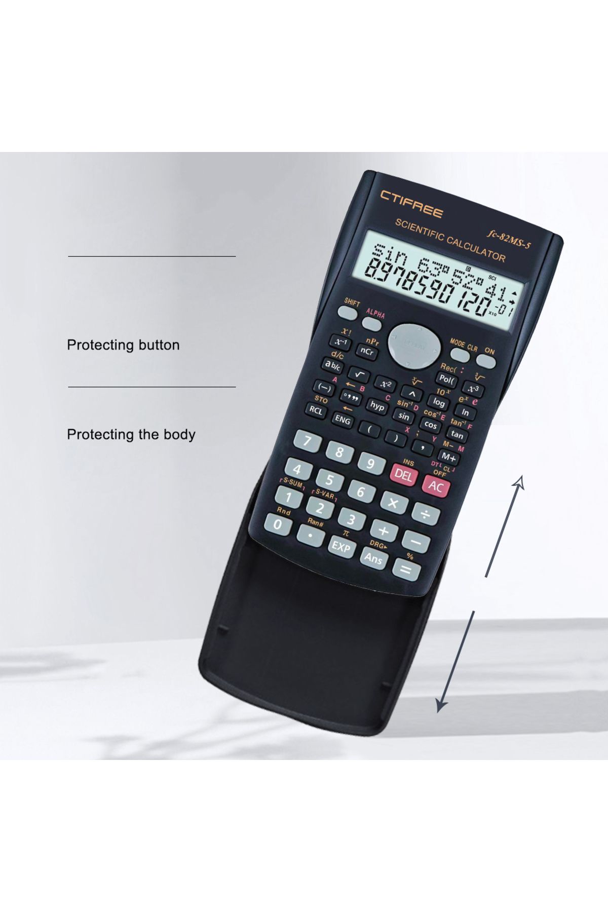 Choice-FC-82MS-5 Scientific Calculator - Exam-Ready, Multifunctional, Large Display - Portable & Durable fo 3