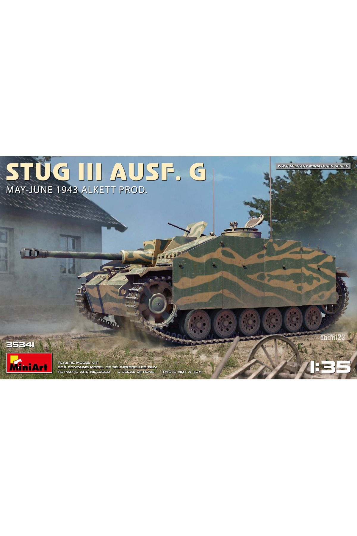MiniArt 1:35 StuG III Ausf. G Mayıs-Haz. 1943 Alk