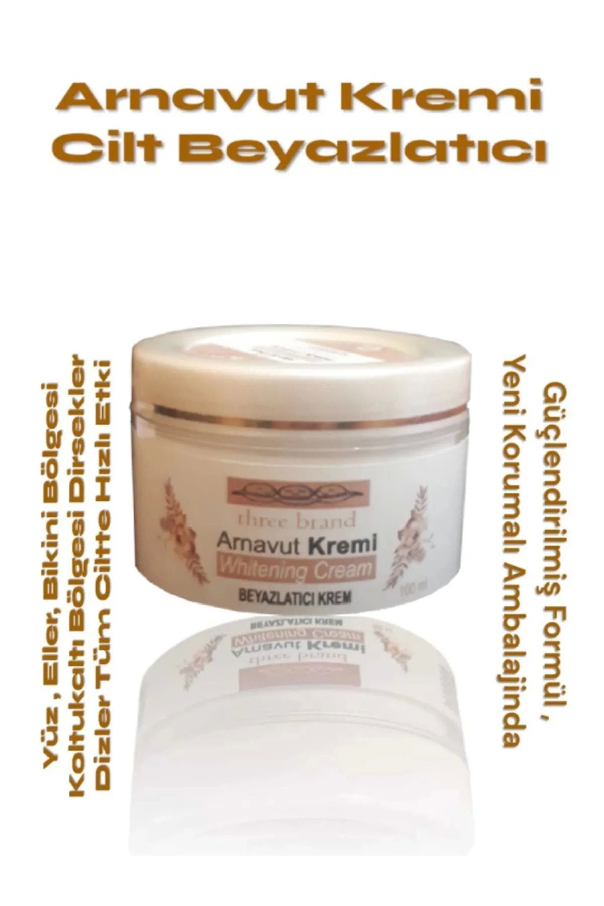 Modafiks Whitening Cream Arnavut Kremi ,aklık, Beyazlatıcı Krem 100 ml X 3 Adet