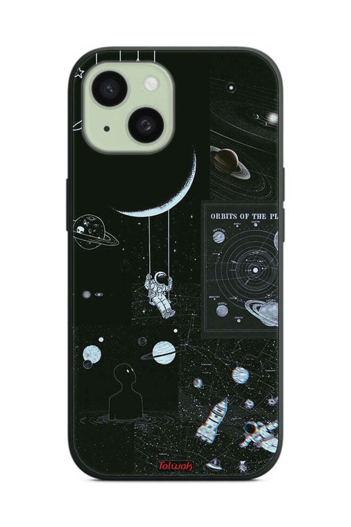 Tolwak-غطاء حماية لجهاز Apple iPhone 15 Plus - مدارات الكواكب 2