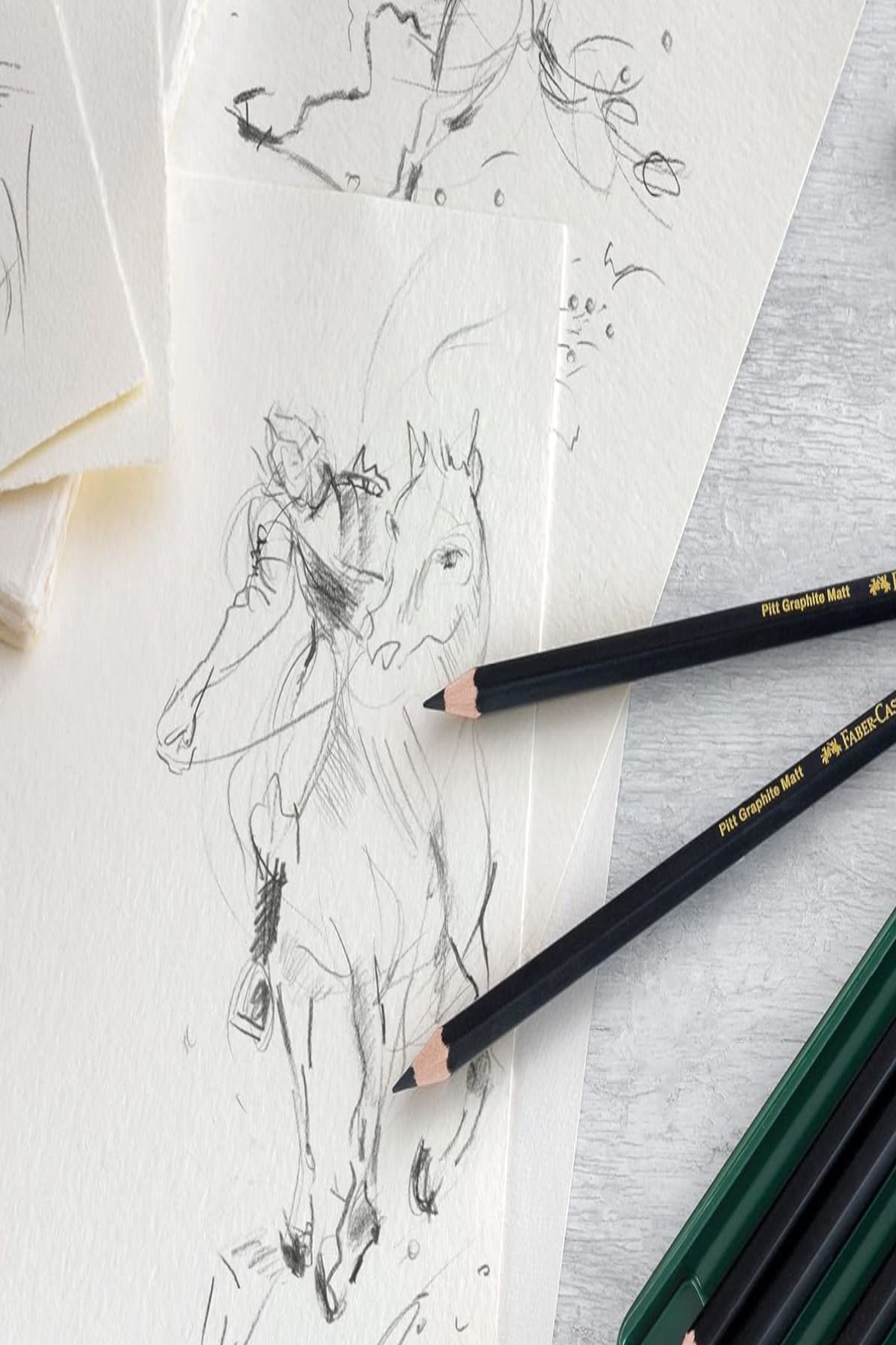 GLANCE-Canson A5 120 Gr 40 Yp Sketchbook Pitt Graphite Matt Graduated Pen Set of 20 5