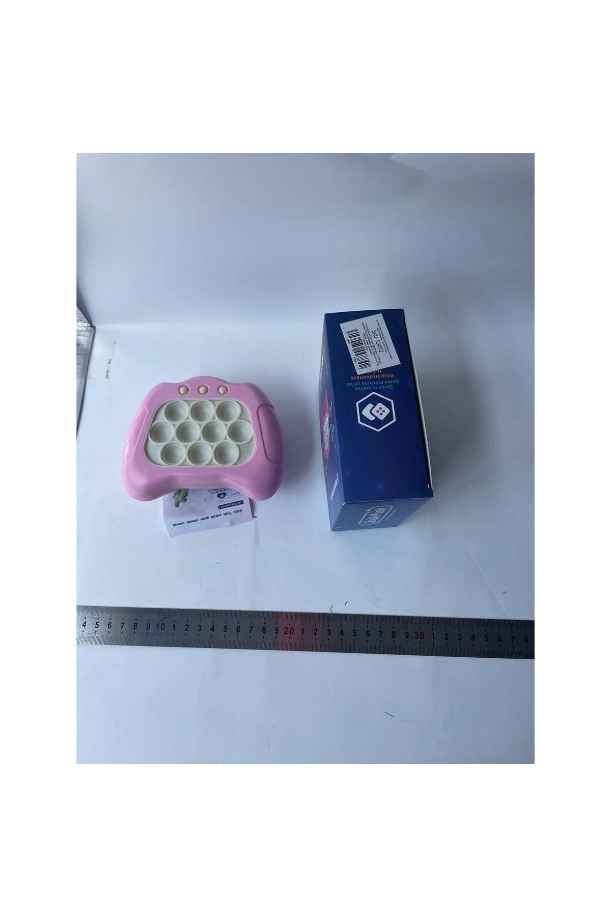 Teo-Pop It Game, , console, interactive game, antistress, with batteries, Abs and silicone, Pink, 12 x 10 x 5.8 cm 8