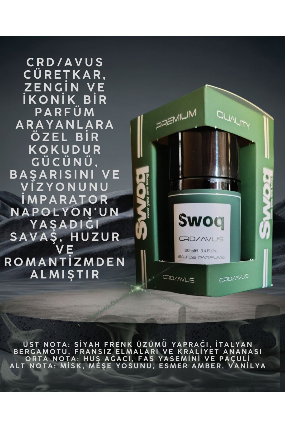 SWOQ PREMIUM CRD/AVUS EDP ERKEK PARFÜM 100ML