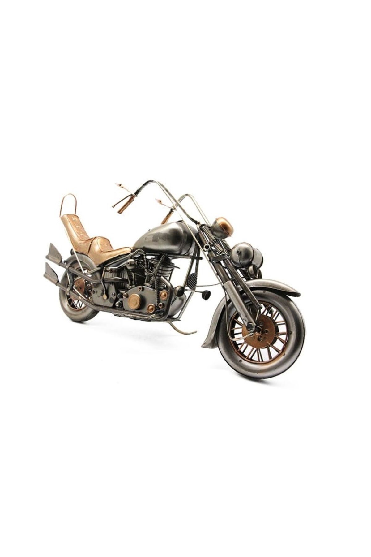 ehobim Vintage Eskitme Metal Motorsiklet Chopper 36cm