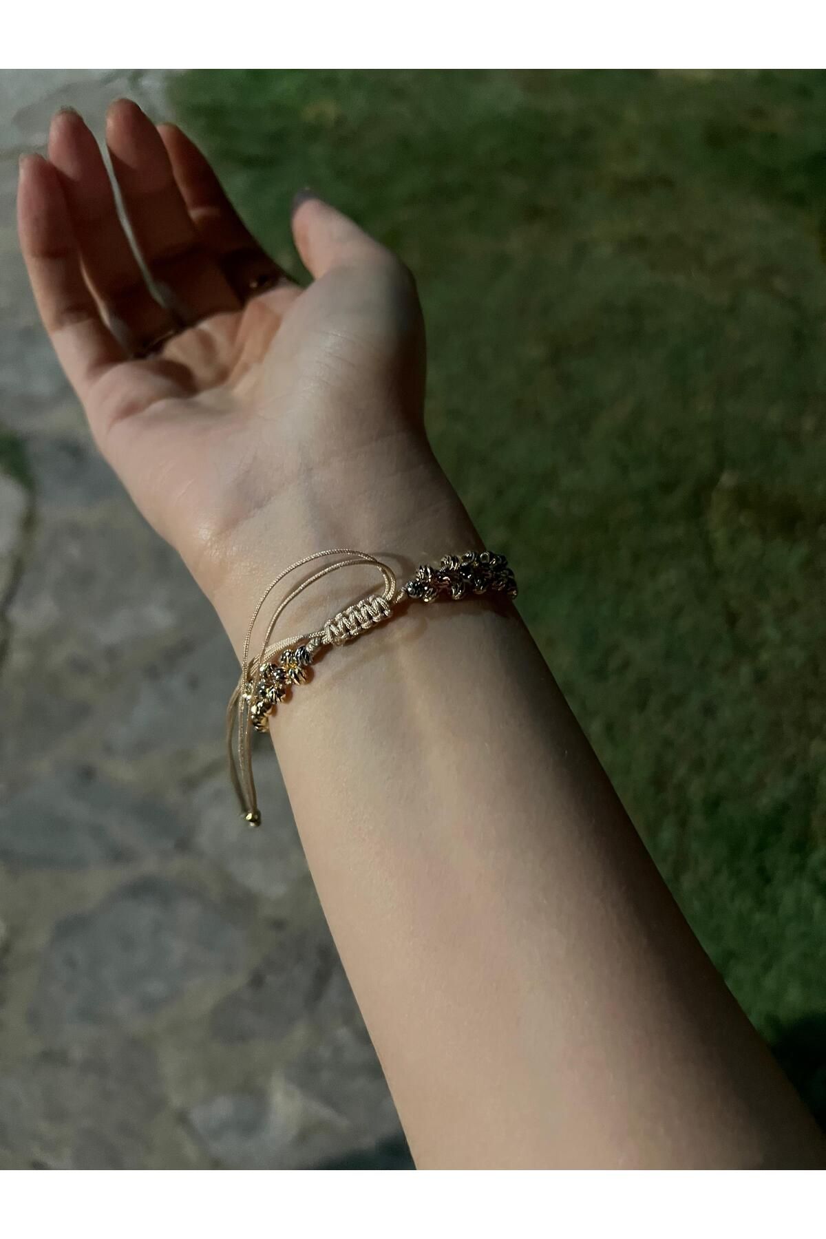 Glowy&Co. Golden Bloom Çiçekli Bileklik