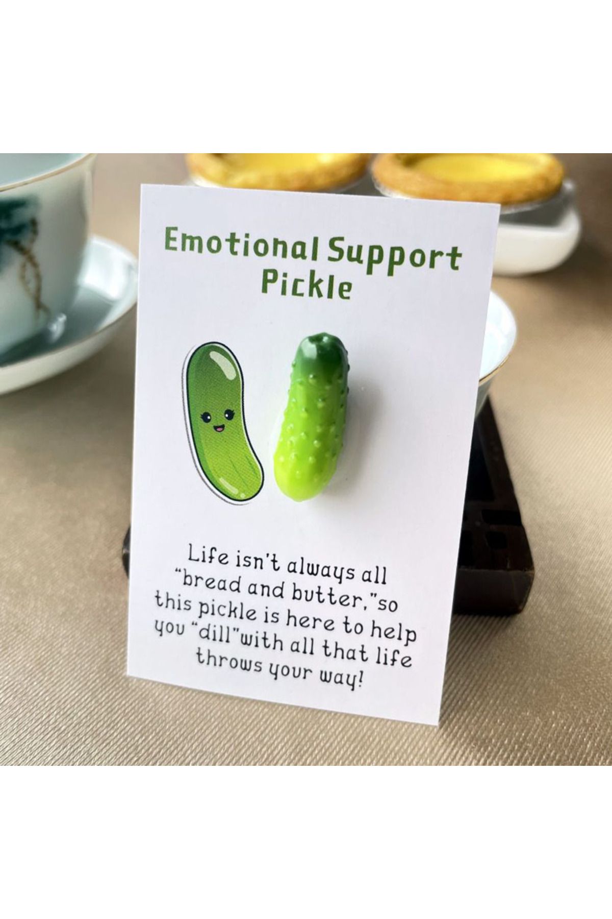 Choice-1 item cucumber 2 pcs Fun Pocket Hug Card, " This Pickle Is Here To Help You "dill" With All That Li 1