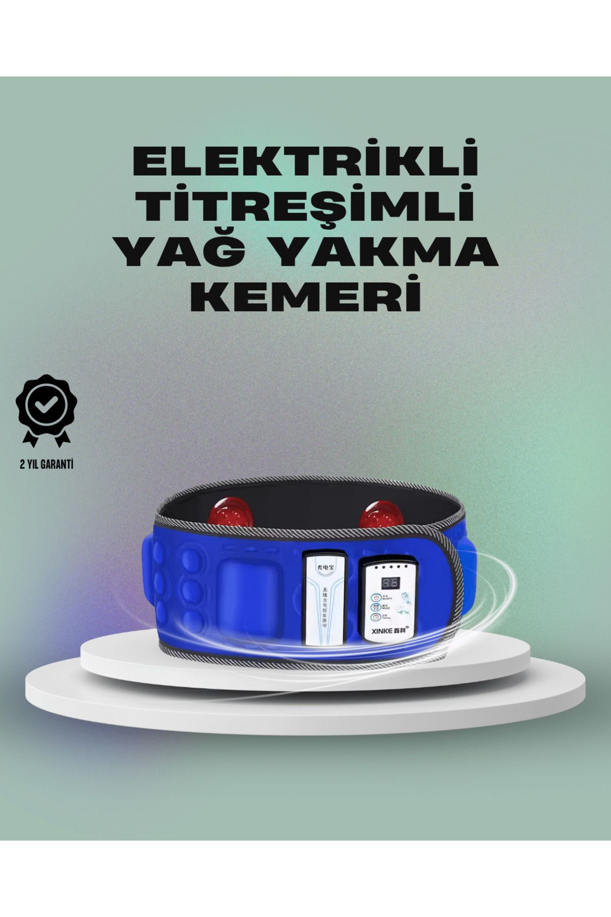 FTA TİCARET ve Masaj İçin Mıknatıslı Elektrikli Titreşim Kemeri – 7.2W Güç
