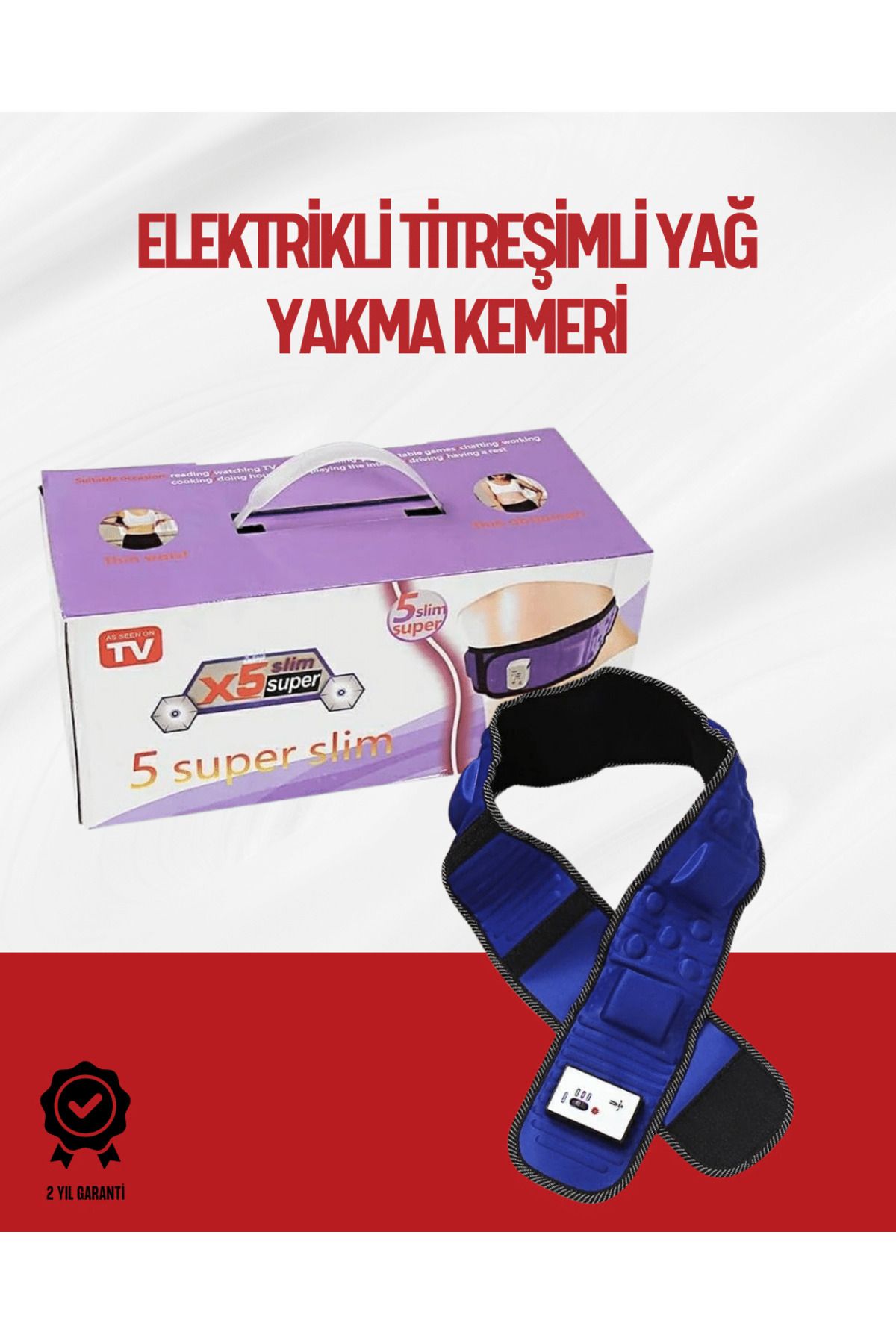 FTA TİCARET Ayarlanabilir Hızlı Elektrikli Masaj Kemeri – Yağ Yakımına Yardımcı