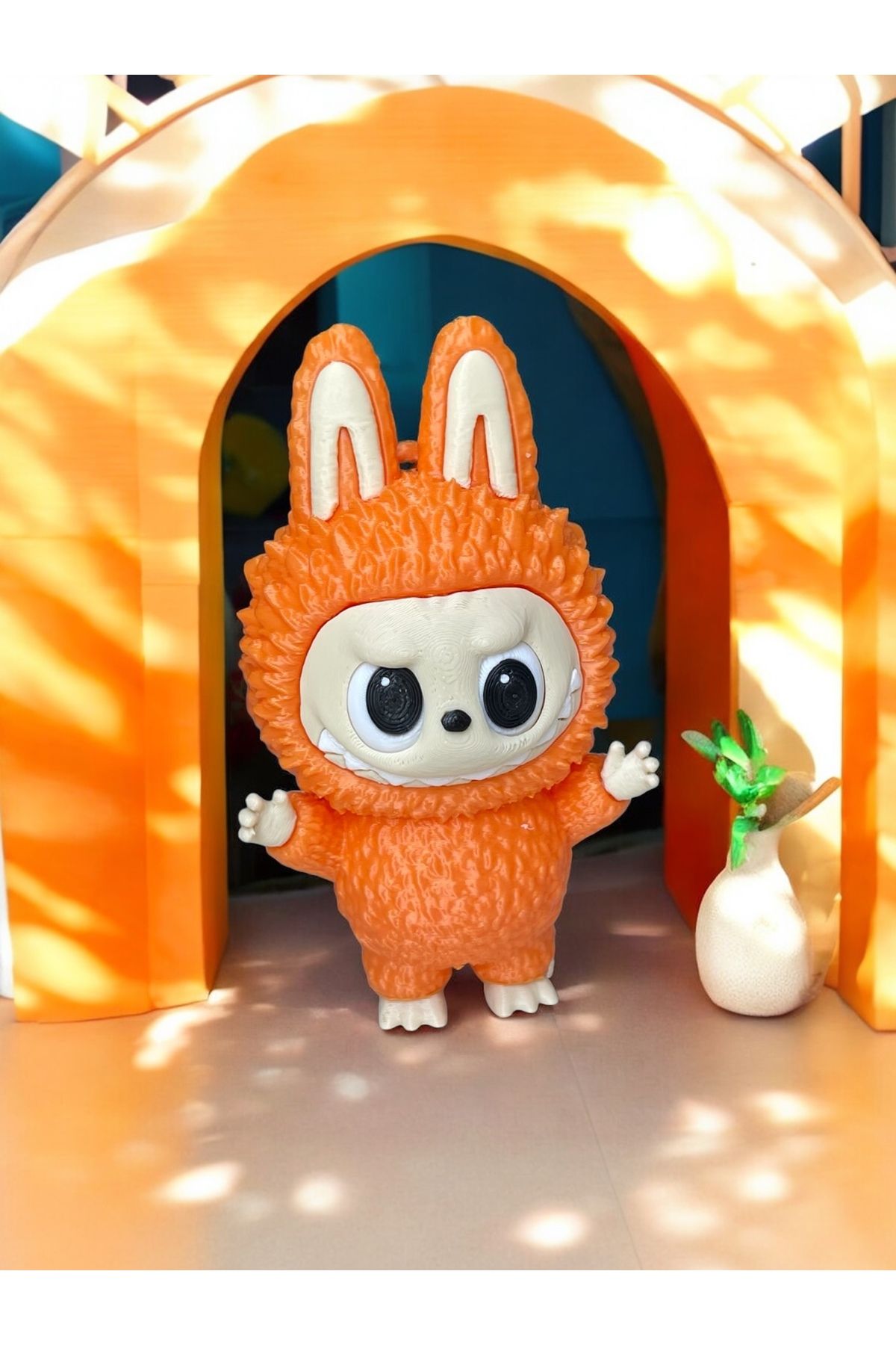 Home Labubu Figür – Hareketli Gözlü 3d Baskı Çanta Süsü Anahtarlık & Aksesuar | 11x6 Cm