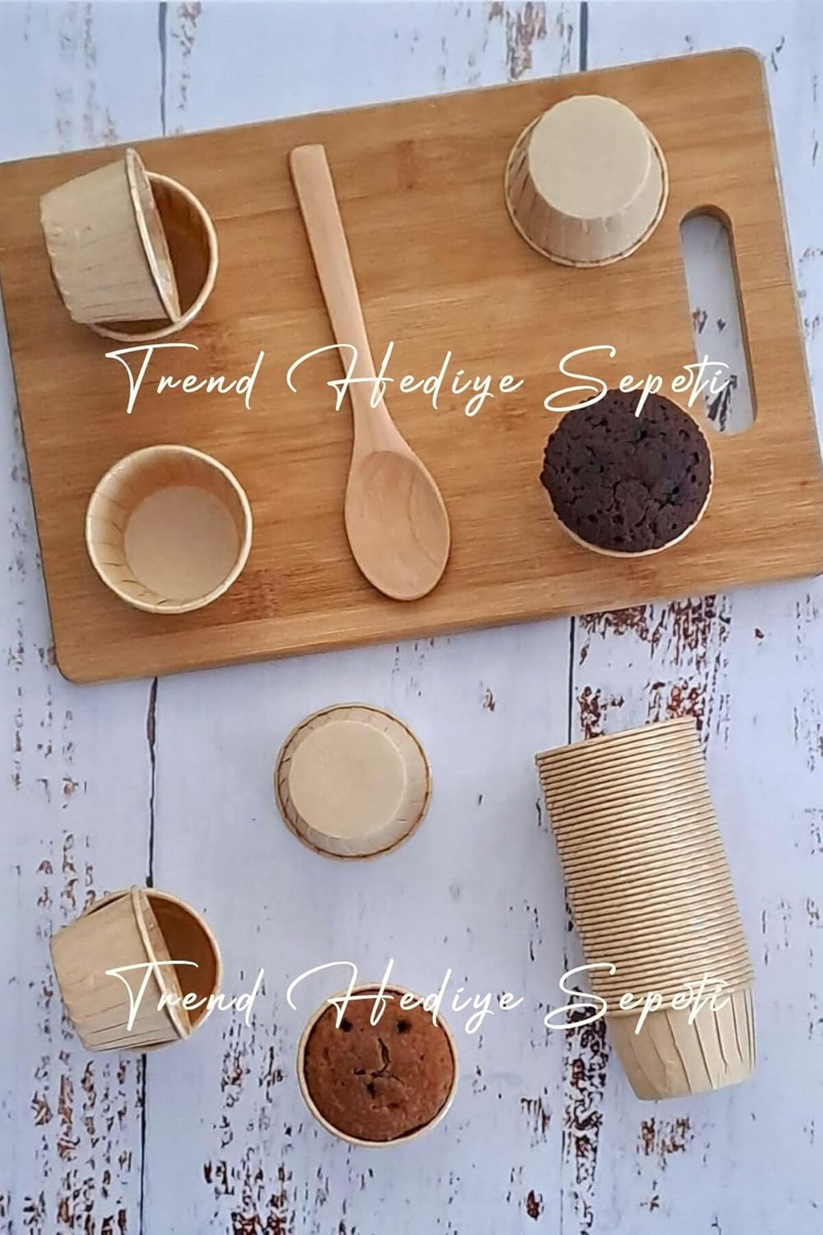 mazıdağı mazzıdağ Mini Boy Kraft Muffin Cupcake Kalıbı 45x35 Mm Kek Kalıbı, Safari Konsept, Airfryer Uy
