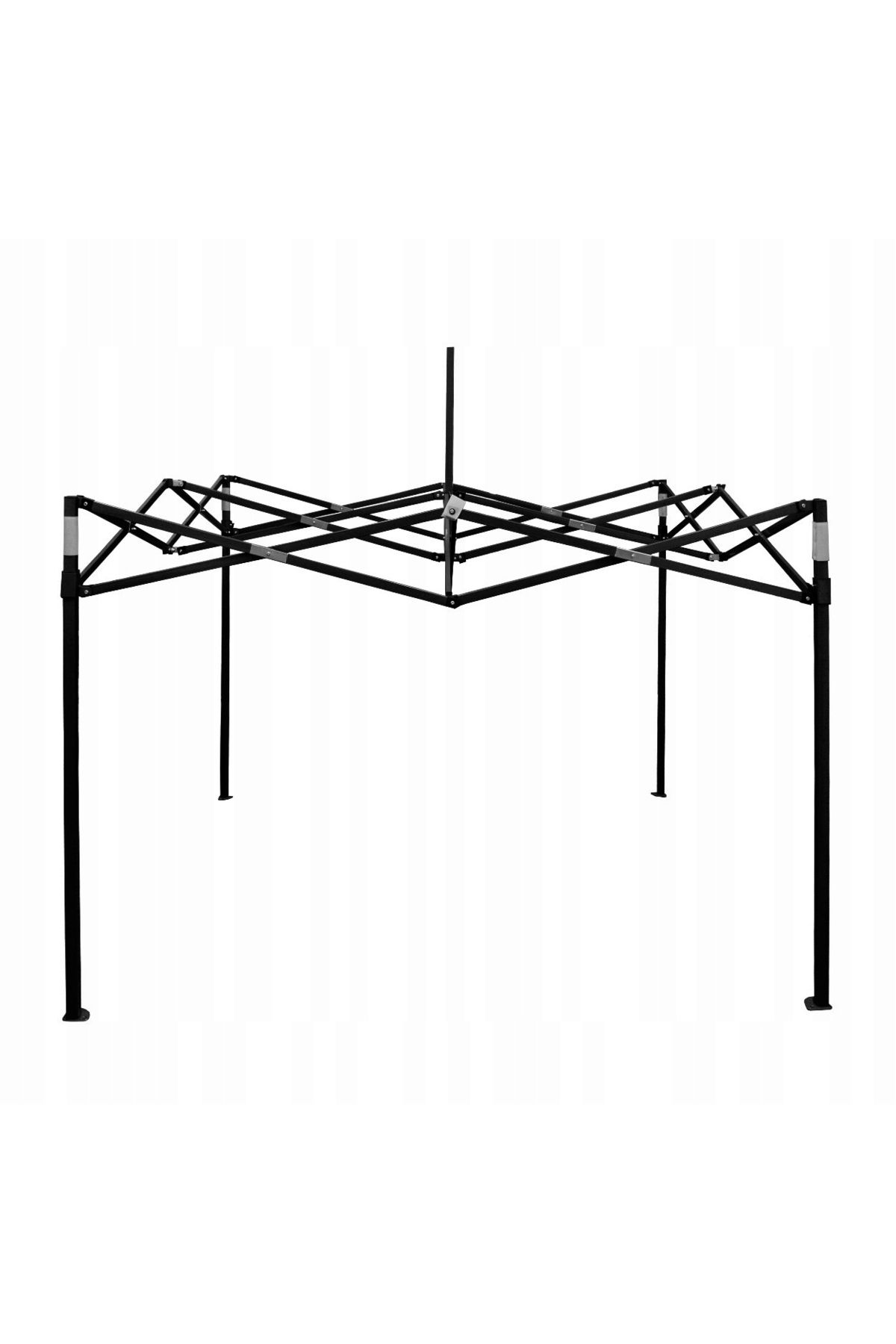SERSIMO-Cort Tip Pavilion Cu 3 Pereti Laterali, Structura Solida Otel, 3x3 M Cu Inaltime Reglabila, Alb 6