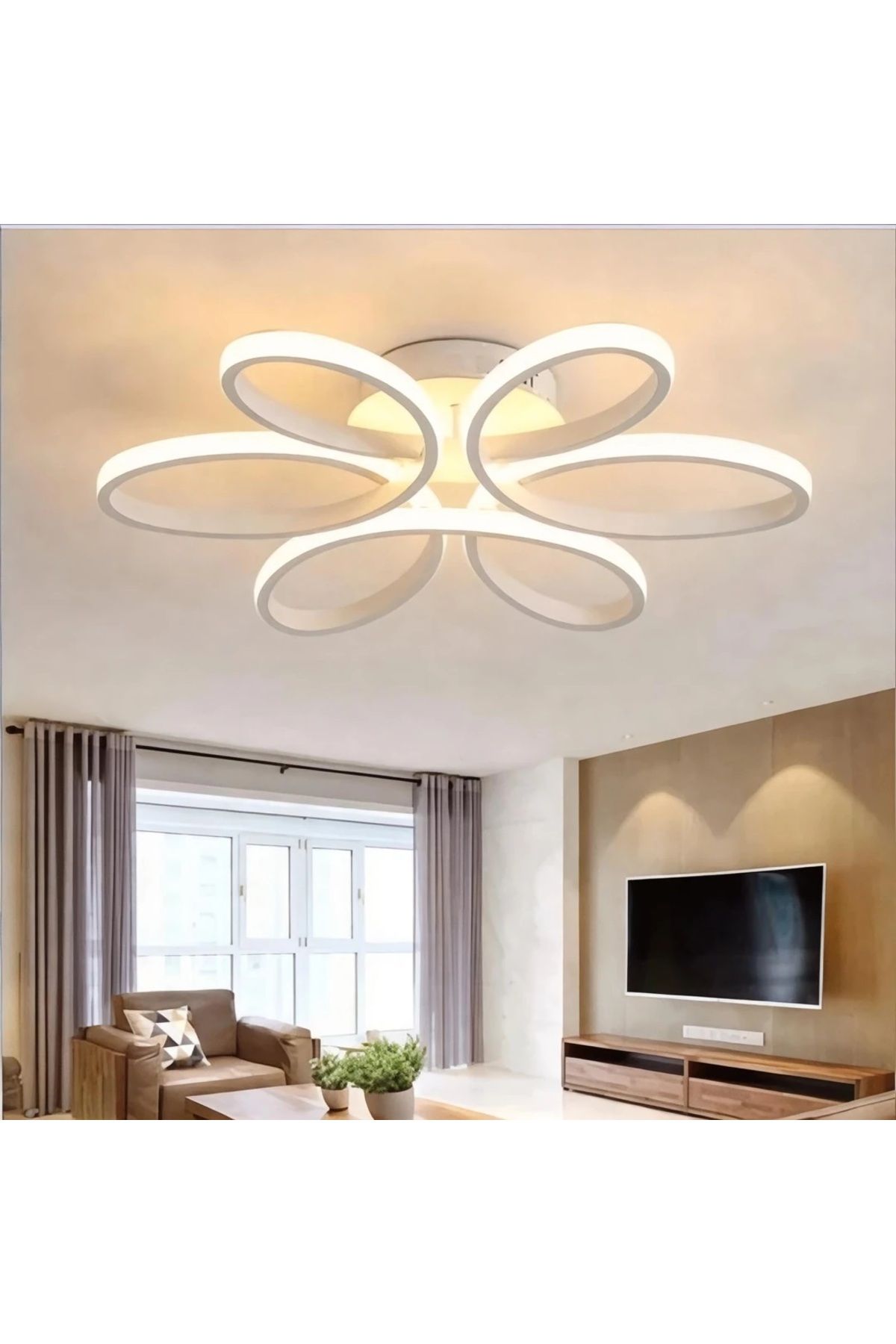 durulight Lupin Beyaz Plafonyer Ultra Power Günışığı Ledli Avize