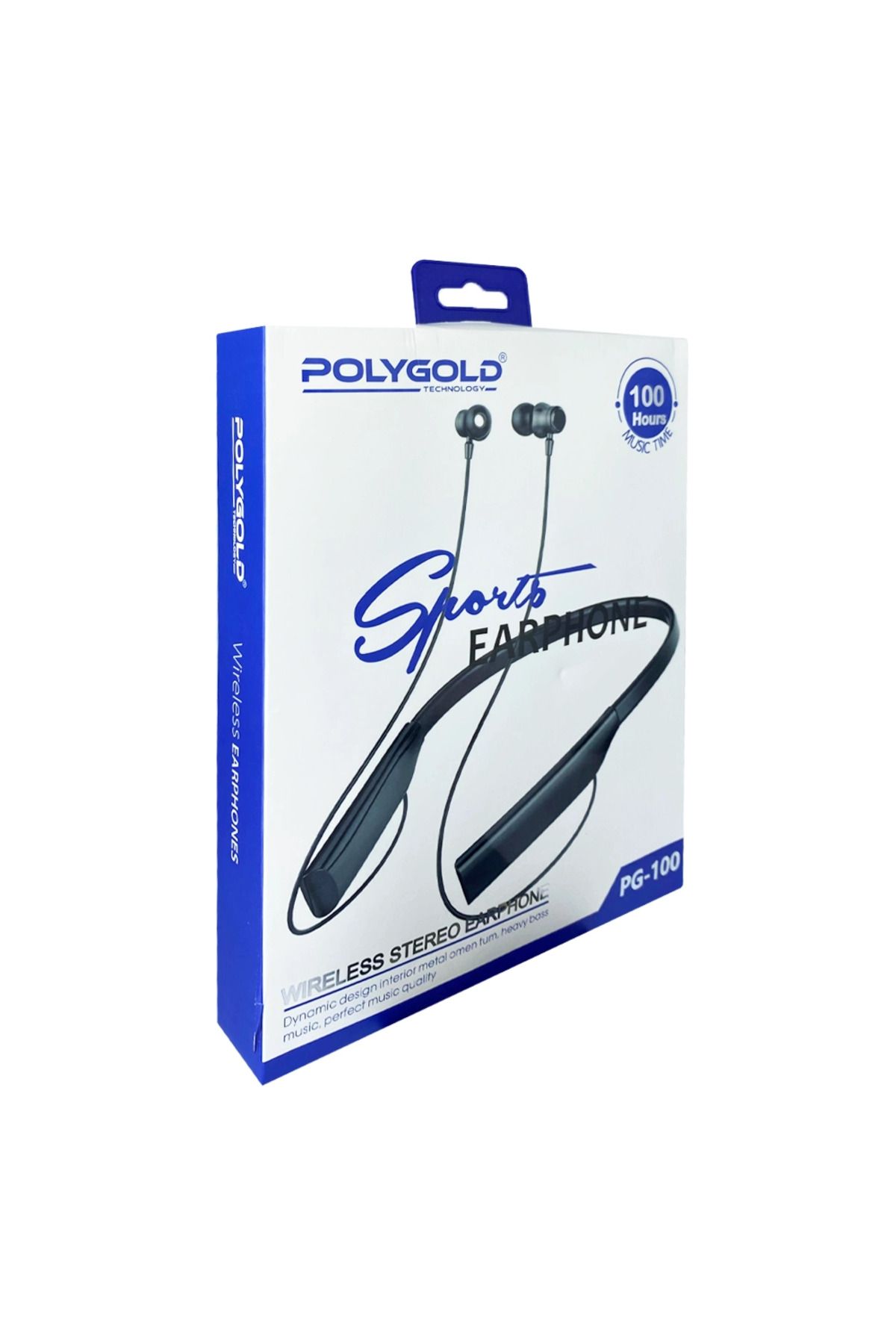 KİLİNCTECHSHOP Polygold PG-100 Boyun Askılı Bluetooth Kulaklık (100 Saat Müzik Dinleme)