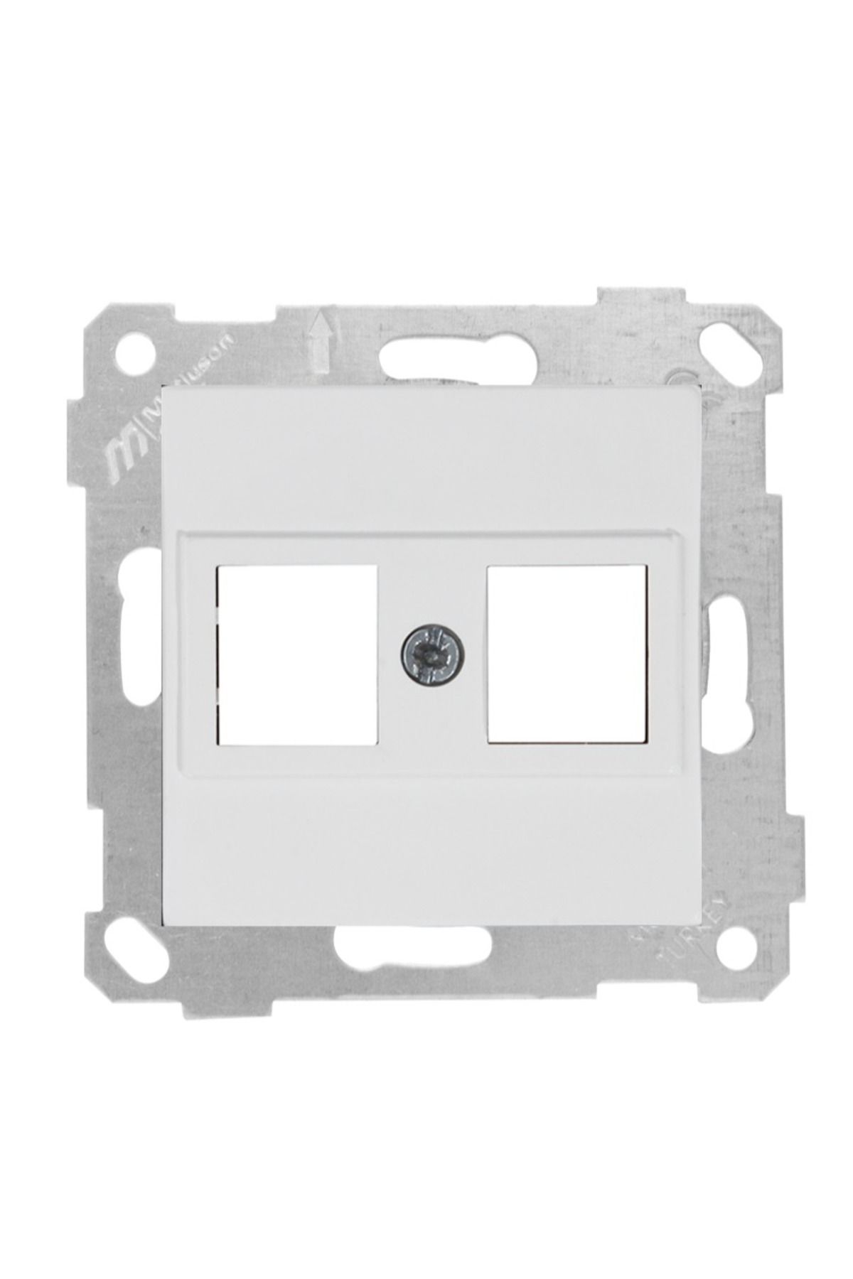 Mutlusan RİTA MEK TUŞ DATA PRİZİ 2*RJ45 (KON.SÜZ) BEYAZ