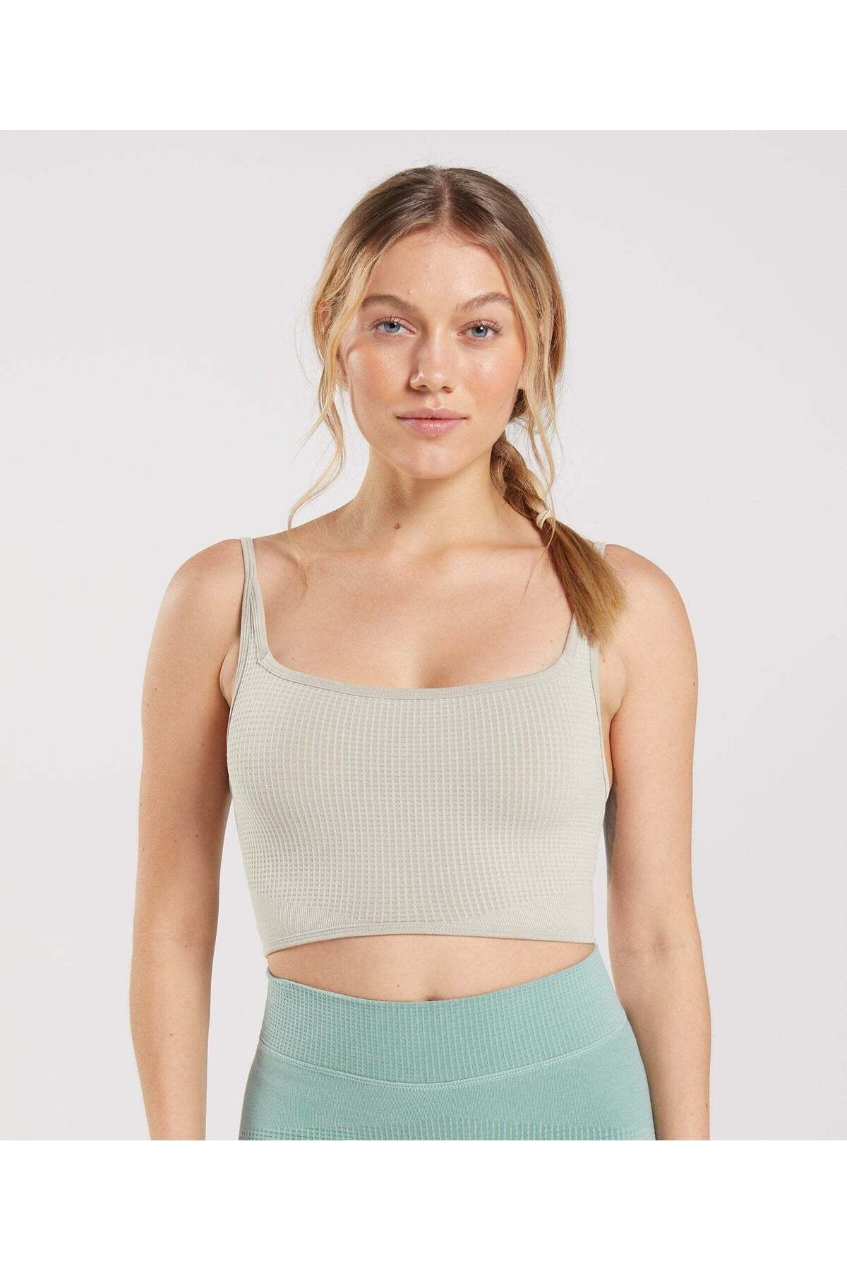 VibeGaia Kadın Seamless Spor Sütyeni Pause Bralette Çakıl Grisi